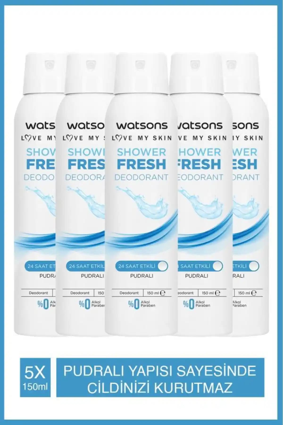 Watsons Shower Fresh Kapksz Deo Sprey Pudrlı 150ml Ürün İncelemesi