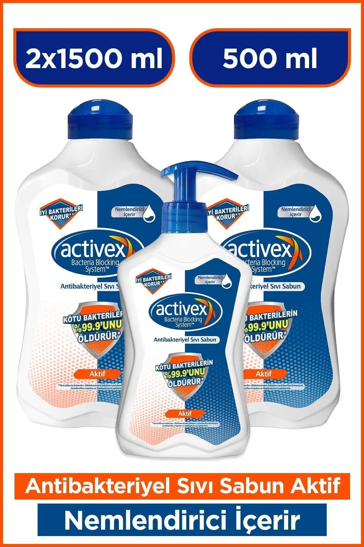 Activex Antibakteriyel Sıvı Sabun Günlük Hijyen İçin Güvenli ve Etkili Çözüm