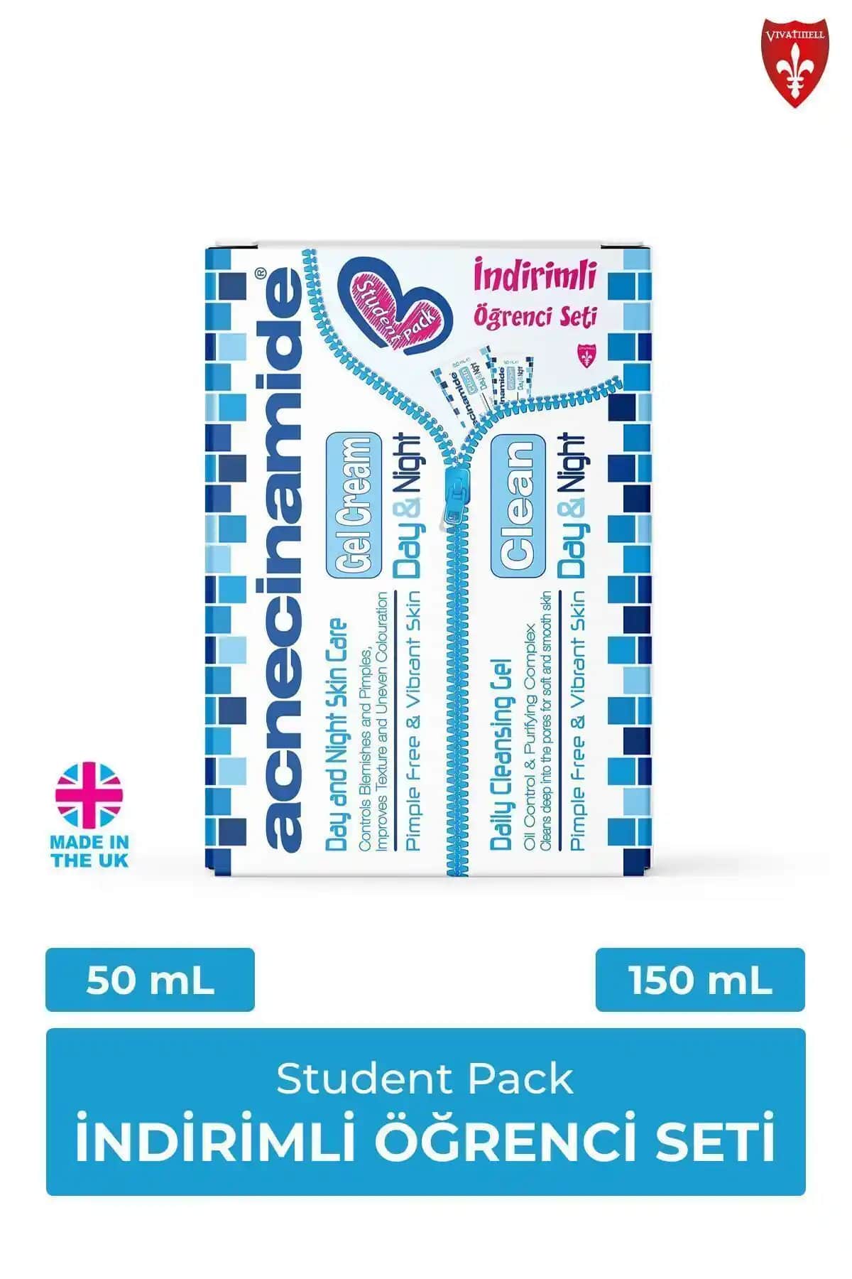Aknecinamide Öğrenci Paketi: Yağlı ve Sivilceli Ciltler İçin Güvenilir Bakım Seti
