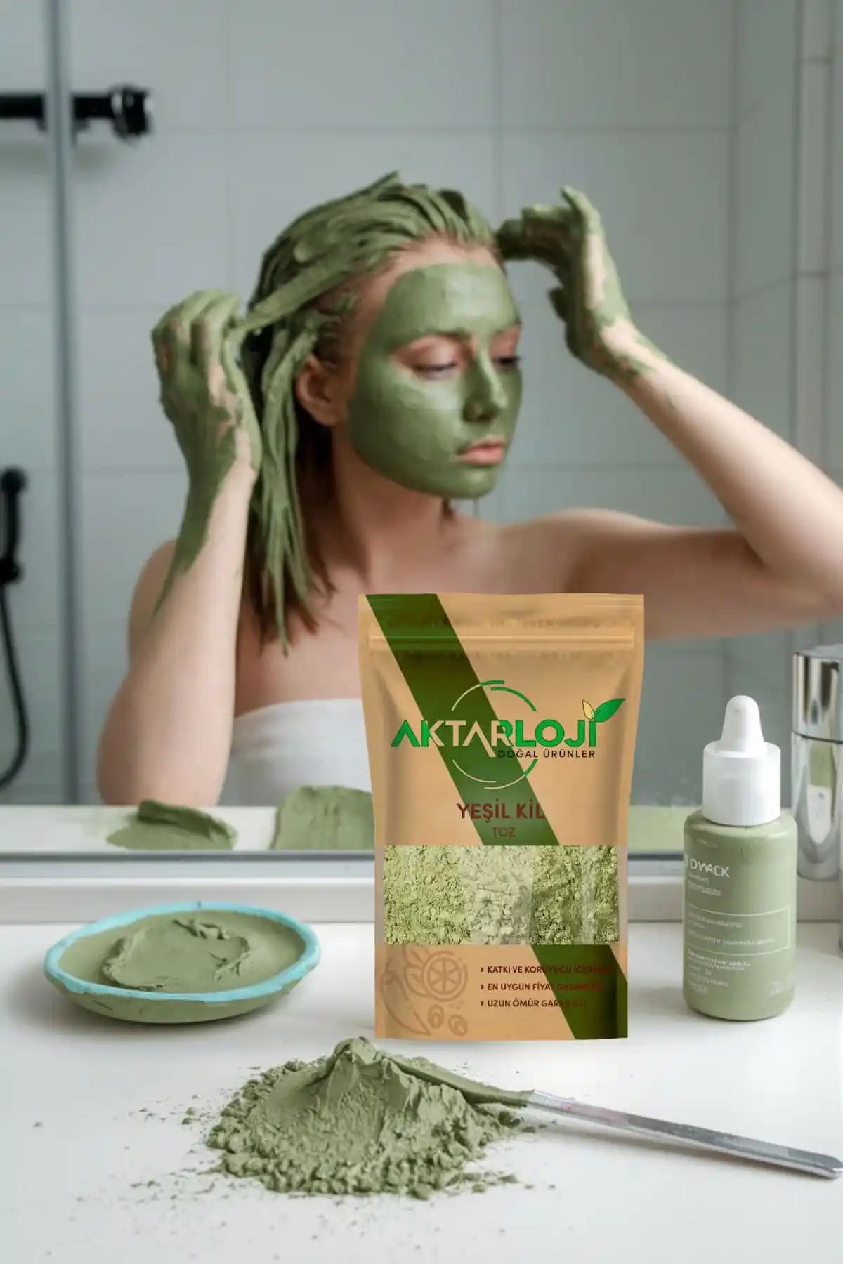 Aktarloji 1 kg Toz Yeşil Kil ile Doğal Cilt Bakımında Yeni Bir Alternatif