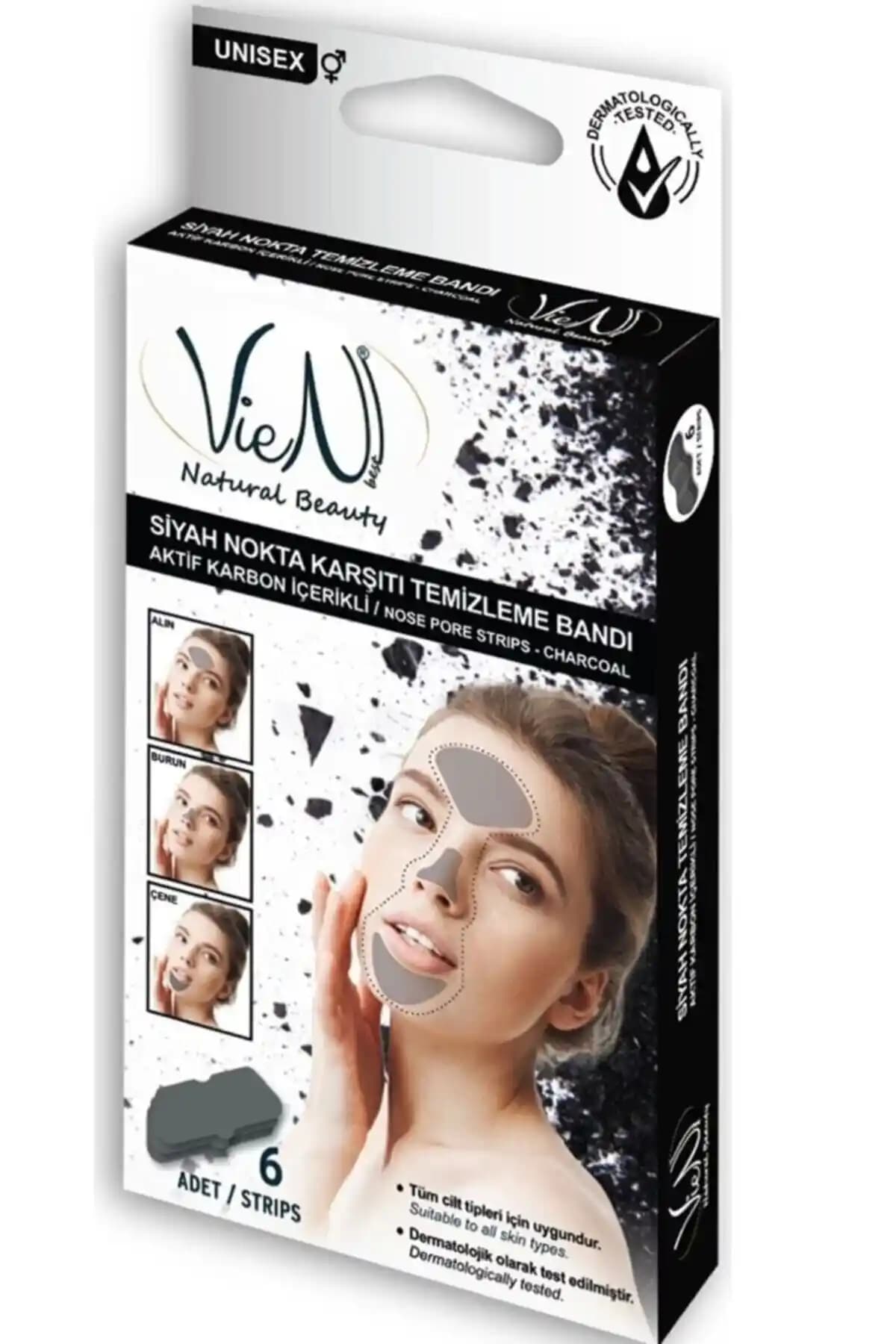 Aktif karbon içerikli siyah nokta bantları ile gözenekleri derinlemesine temizleme