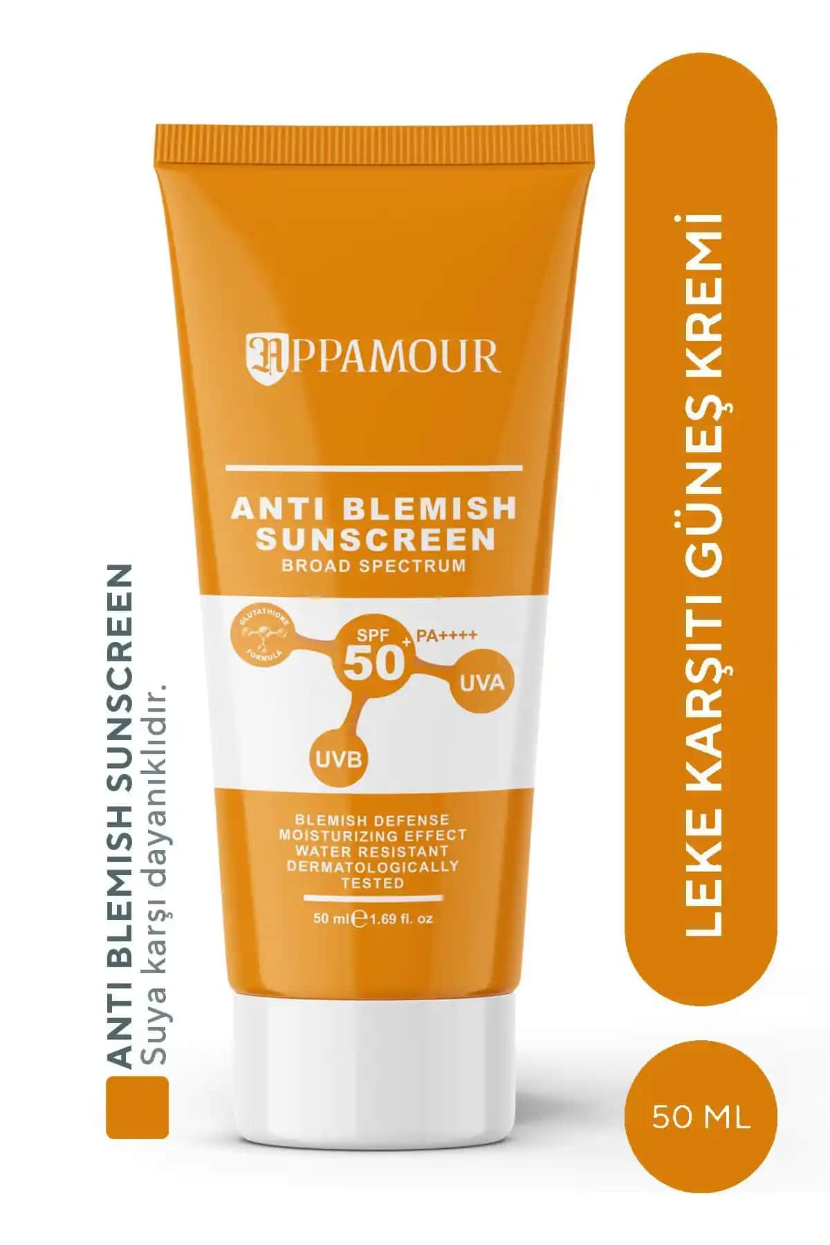 Appamour SPF 50+ Leke Karşıtı Güneş Kremi: Tüm Cilt Tipleri İçin Yüksek Koruma