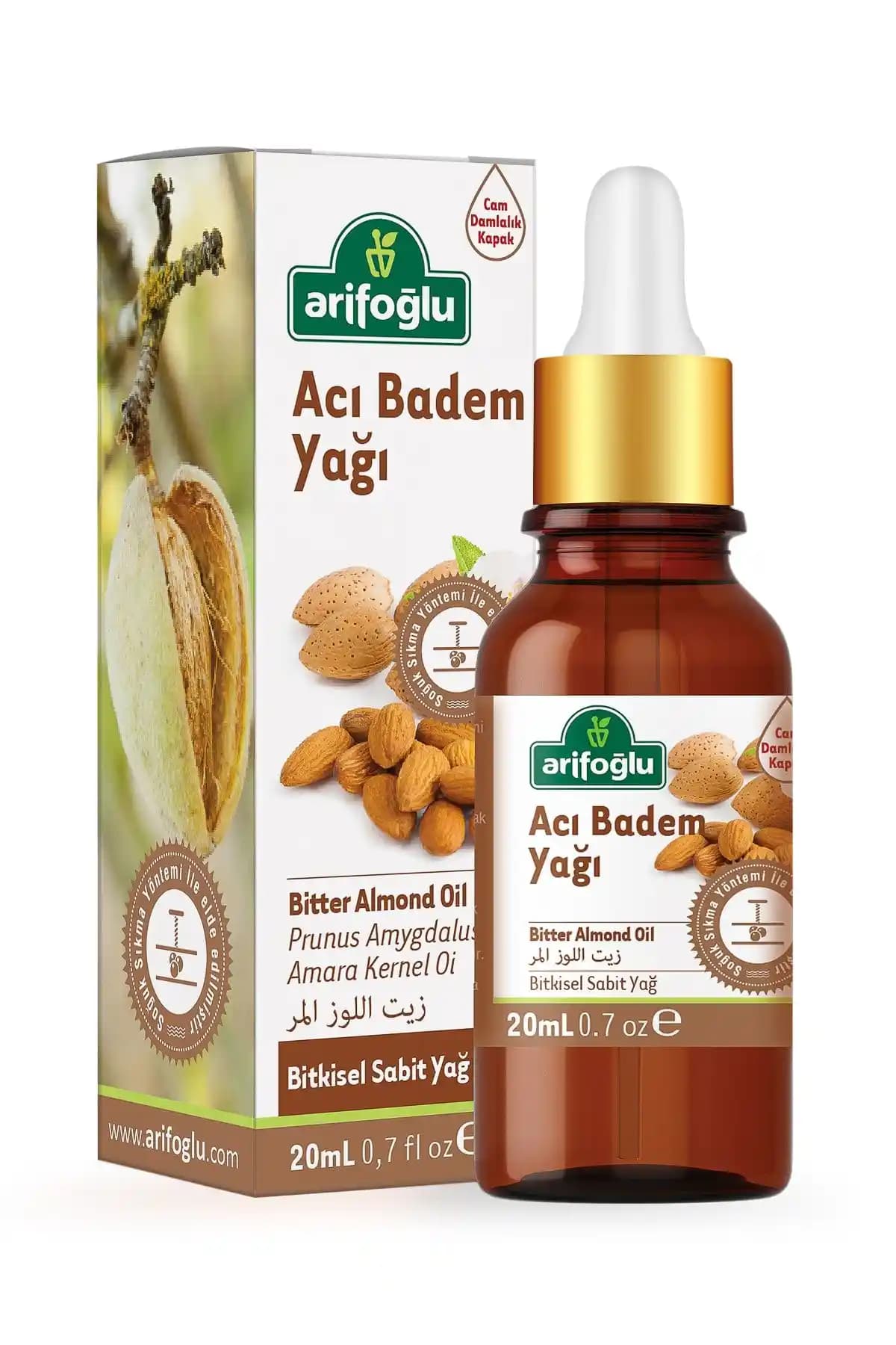 Arifoğlu Acı Badem Yağı 20ml Doğal Cilt Bakımında Güvenilir ve Etkili Çözüm
