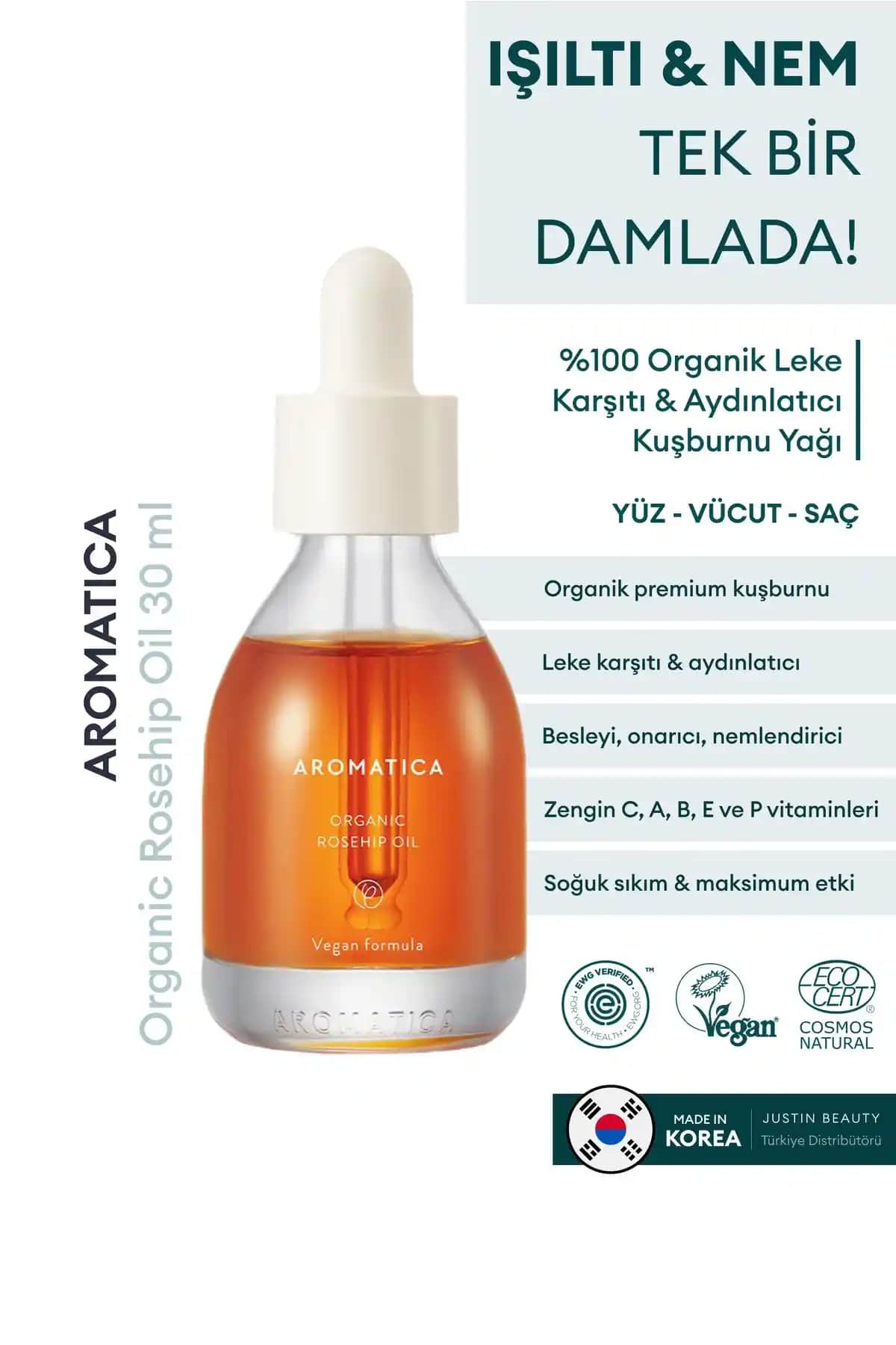 Aromatica Organik Kuşburnu Yağı: Doğal ve Güçlü Cilt Bakım Sıvısı Ürün İncelemesi