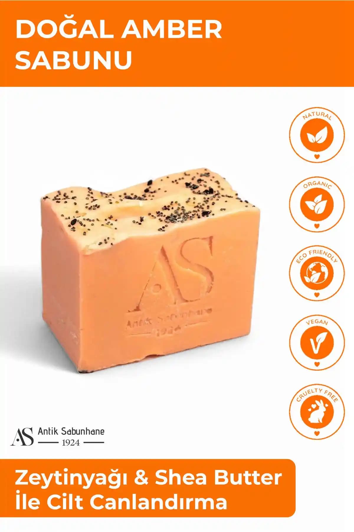 AS ANTİK SABUNHANE 1924 Doğal Amber Sabunu ile Cilt ve Saç Bakımında Doğal Etki