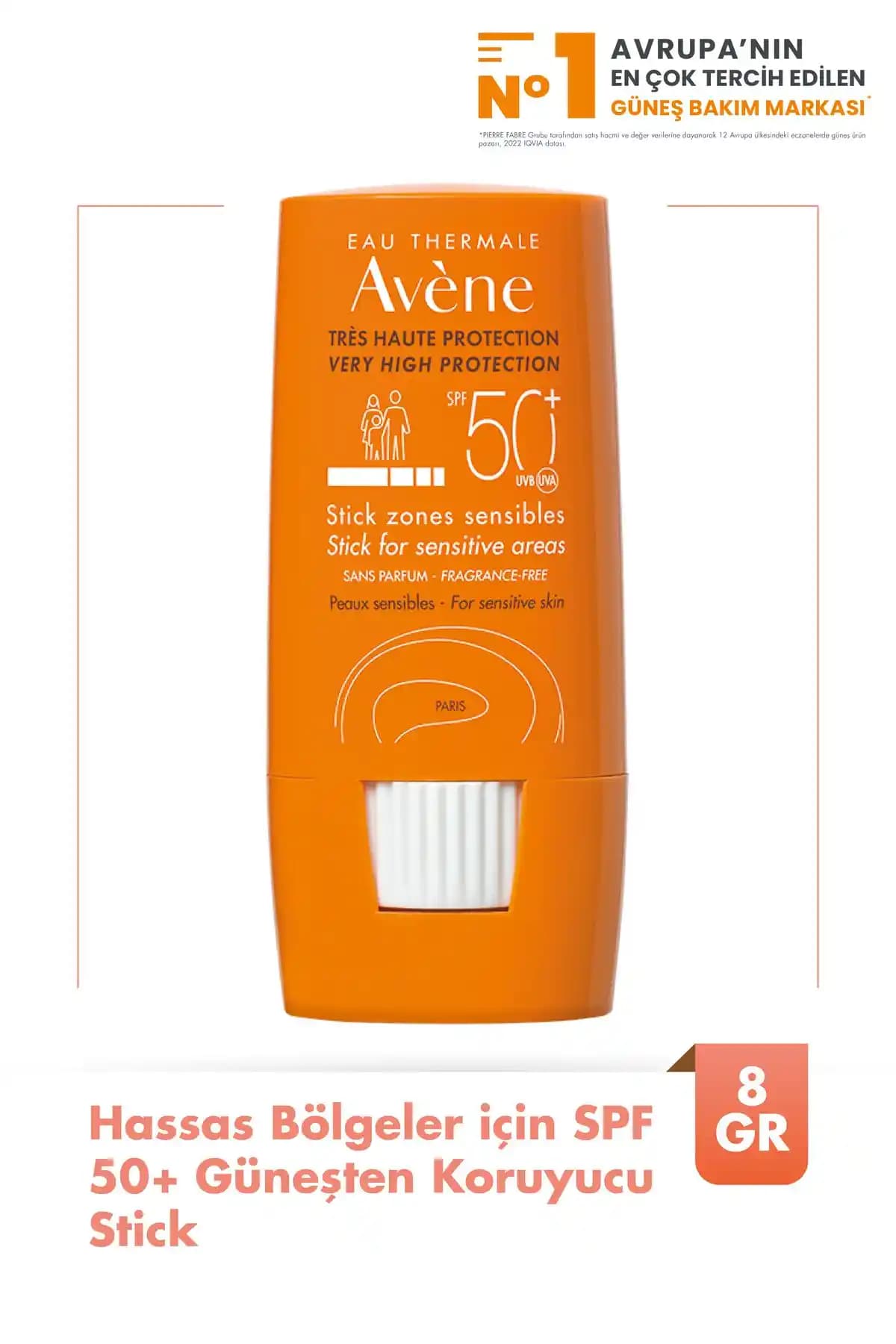 Avene Hassas Bölgeler İçin SPF 50+ Yüksek Korumalı Pratik Güneş Kremi Stick