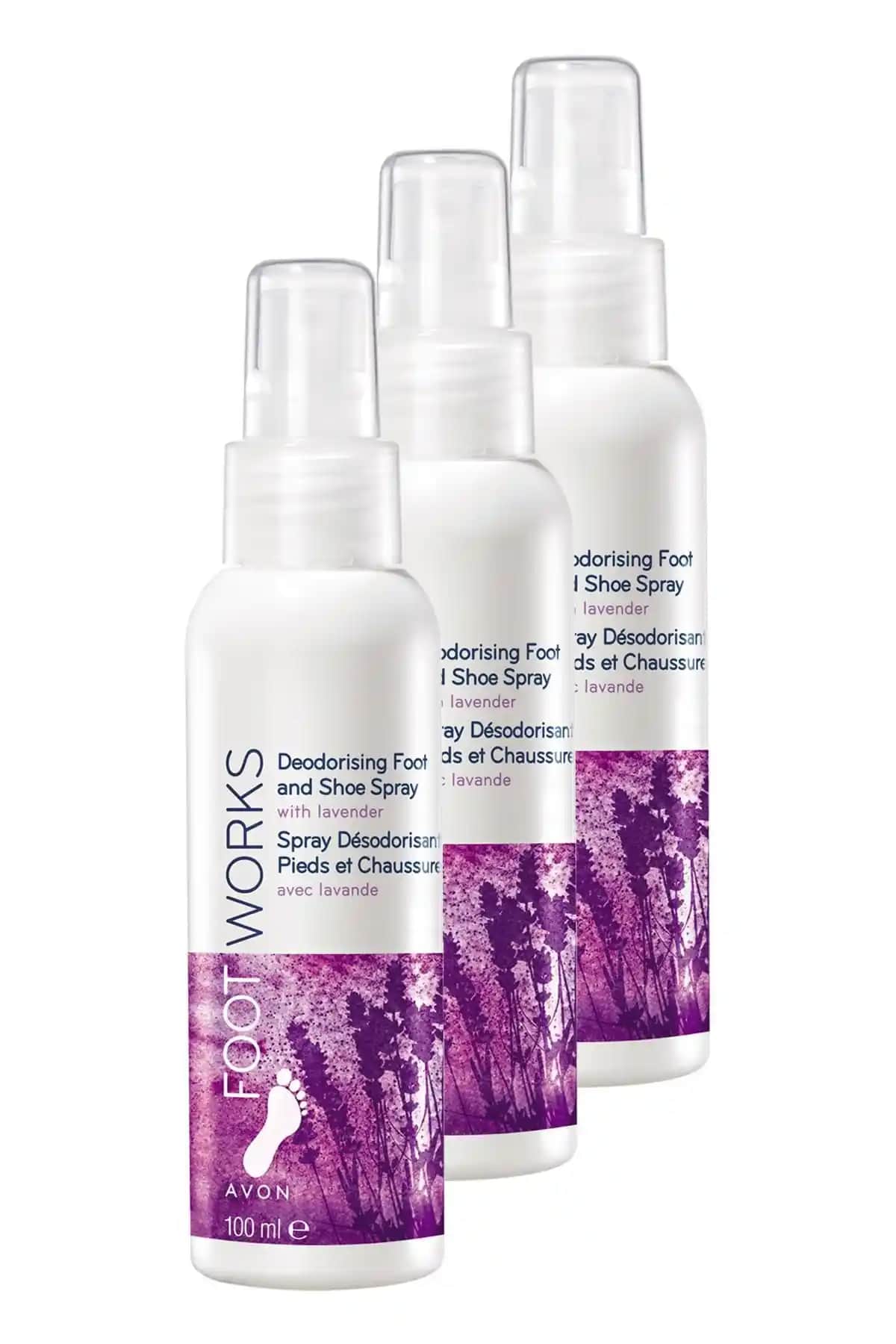 Avon Lavantalı Koku Önleyici Ayak Spreyi 100 Ml Üçlü Set ile Tazelik ve Güvenlik