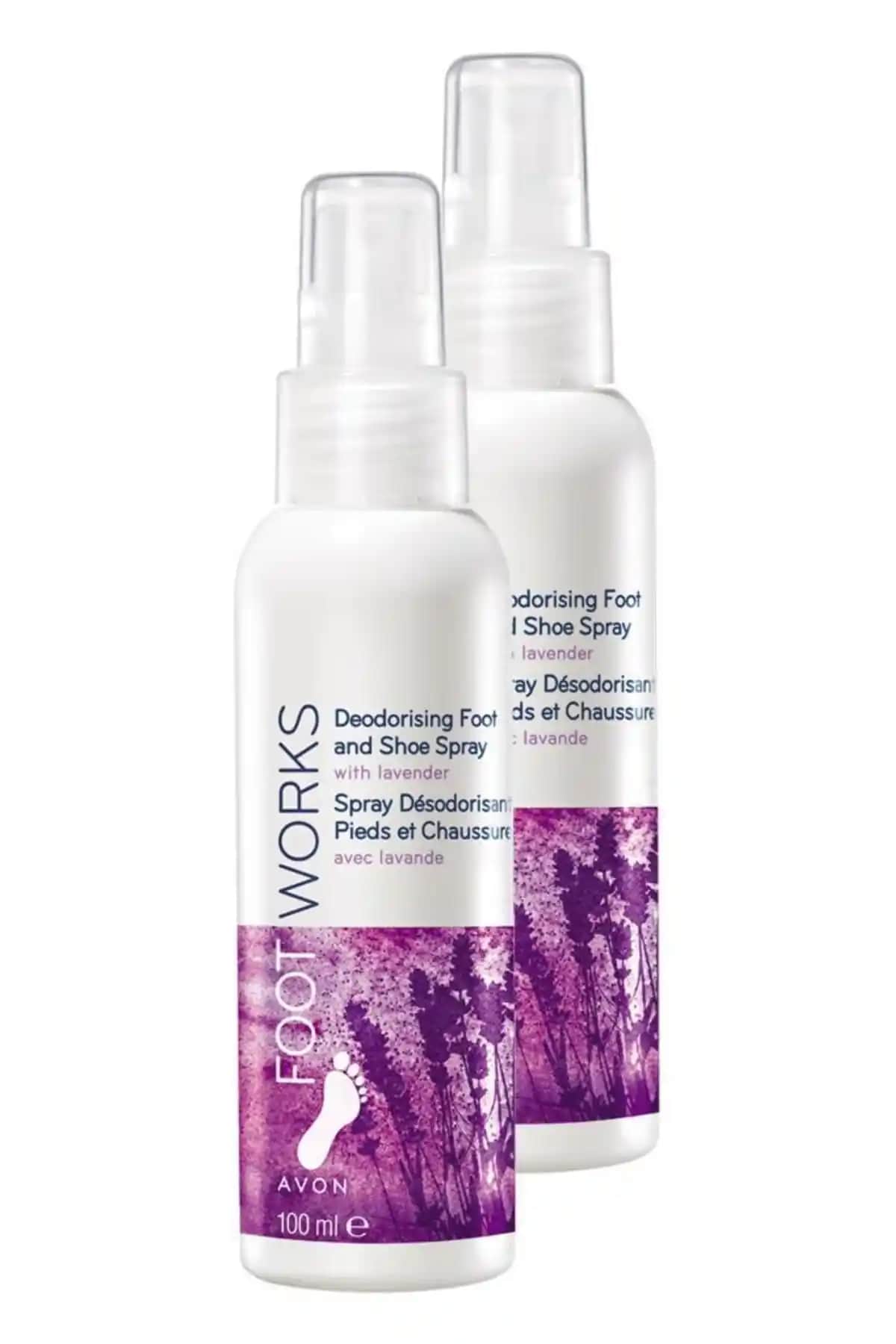 Avon Lavantalı Koku Önleyici Ayak Spreyi İkili Set Günlük Kullanım İçin Güvenli ve Ferahlatıcı