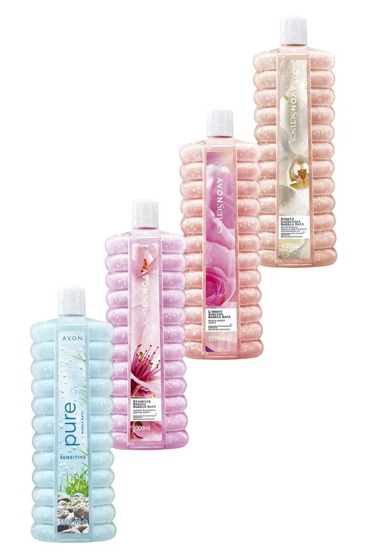 Avon Senses Pure Banyo Köpüğü Paketi Farklı Kokular ve Uzun Süreli Kullanım İçin