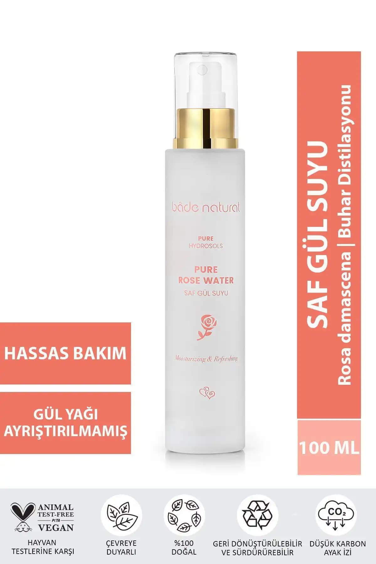 Bade Natural Gül Suyu: Doğal ve Saf İçeriğiyle Cilt Güzelliğinizi Artıran Tonik