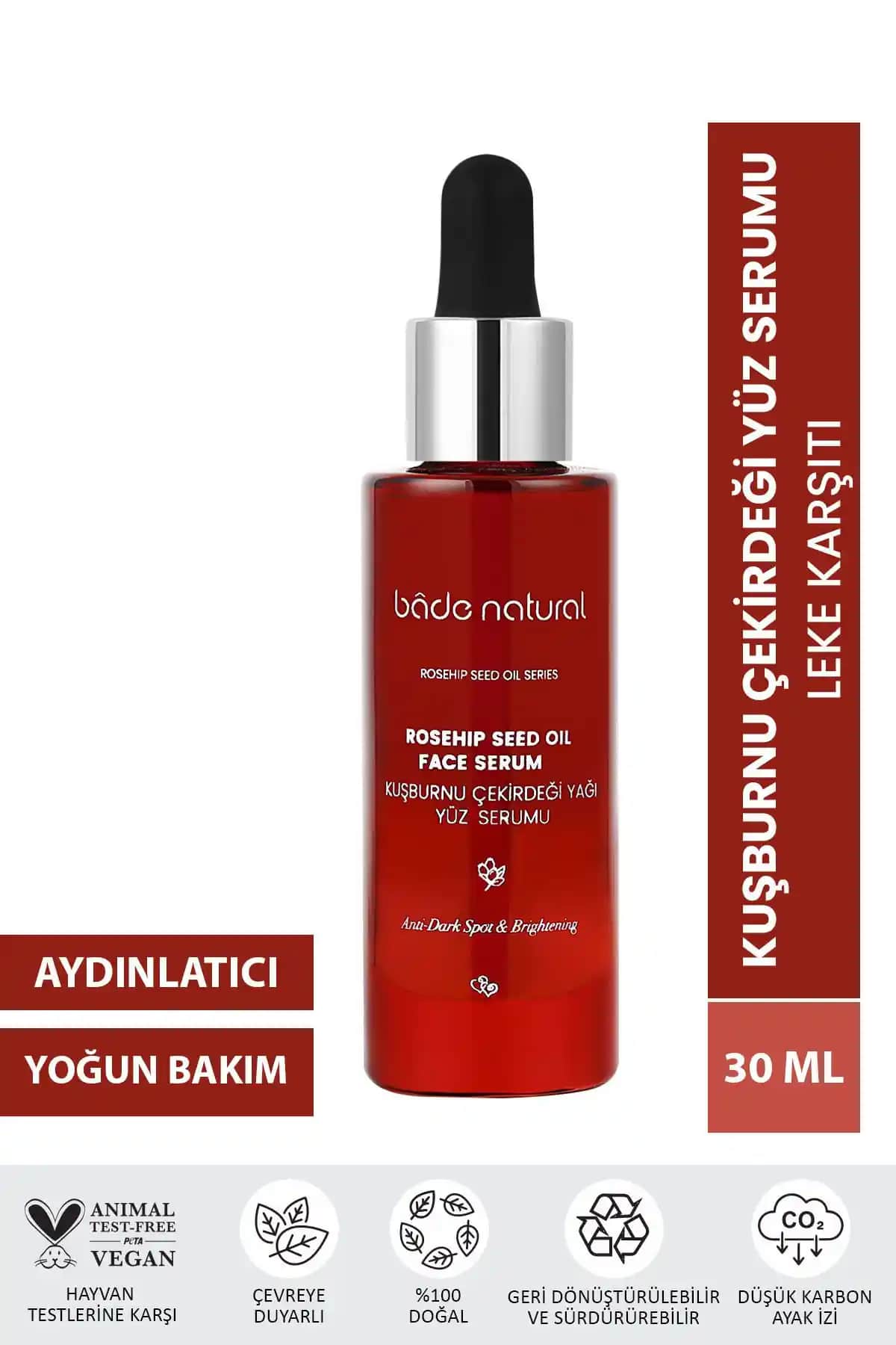 Bade Natural Kuşburnu Ay<dı>nlatıcı ve Leke Karşıtı Yüz Serumu Ürün Tanıtımı ve Faydaları