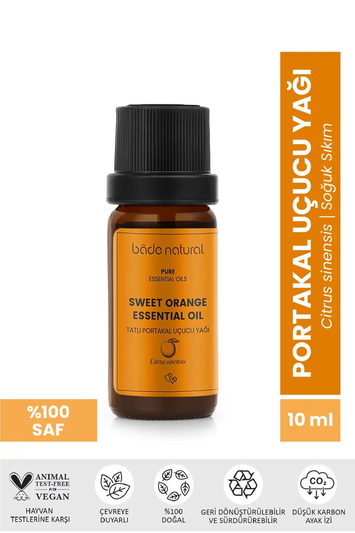 Bade Natural Portakal Uçucu Yağı: Doğal ve Ferahlatıcı Aromaterapi Ürünü