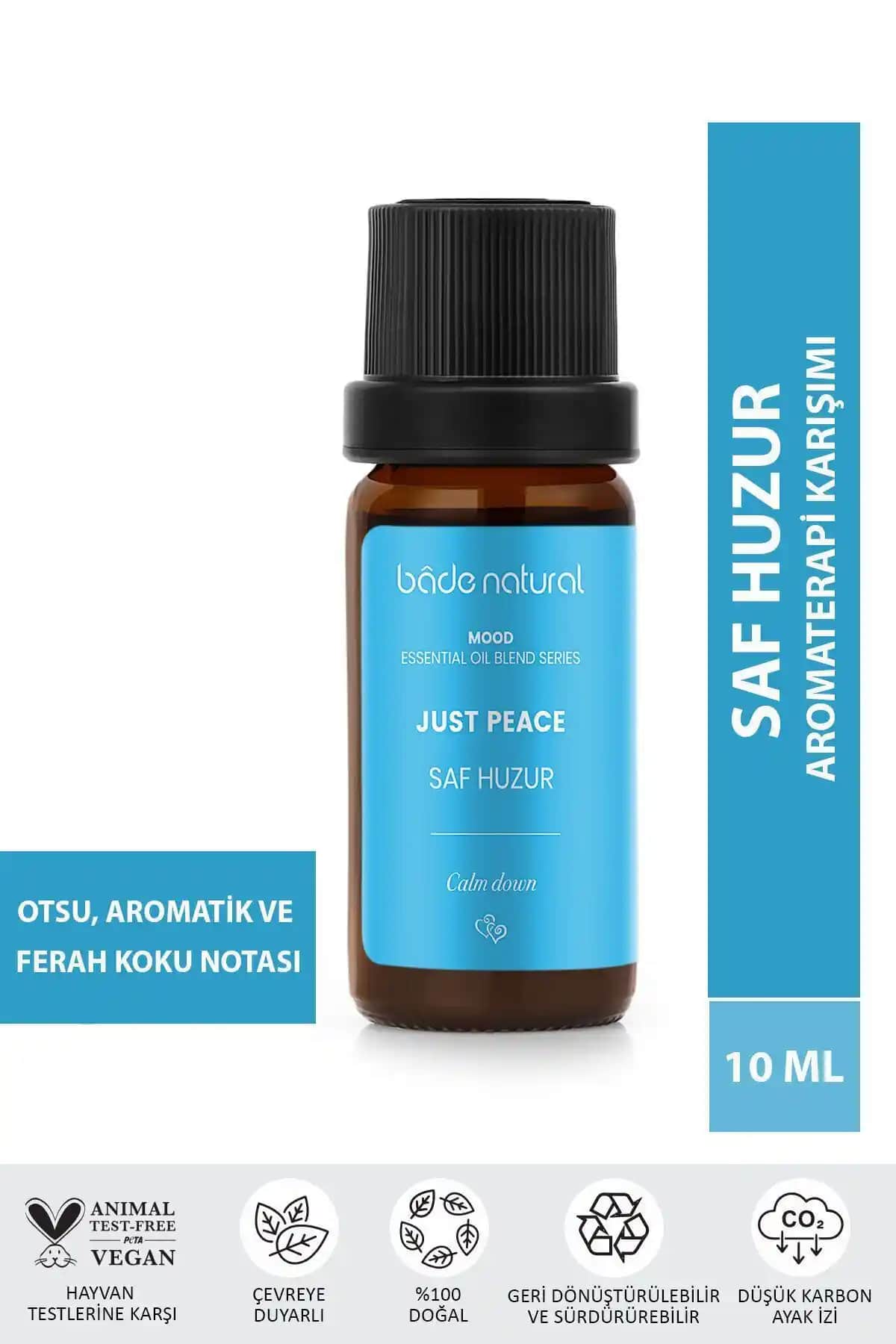 Bade Natural Saf Huzur Aromaterapi Karışımı 10 ml ile Doğal Sükunet ve Rahatlama Deneyimi