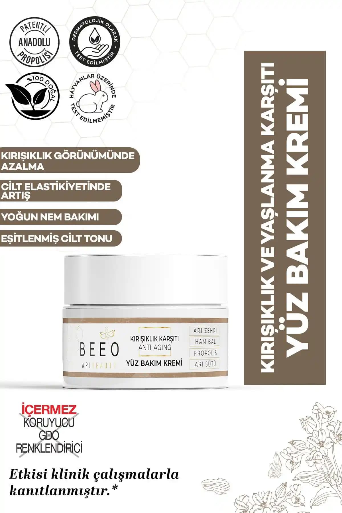 BEE'O Apibeauty Arı Zehri ve Propolisli Anti-Aging Yüz Bakım Kremi Tanıtımı