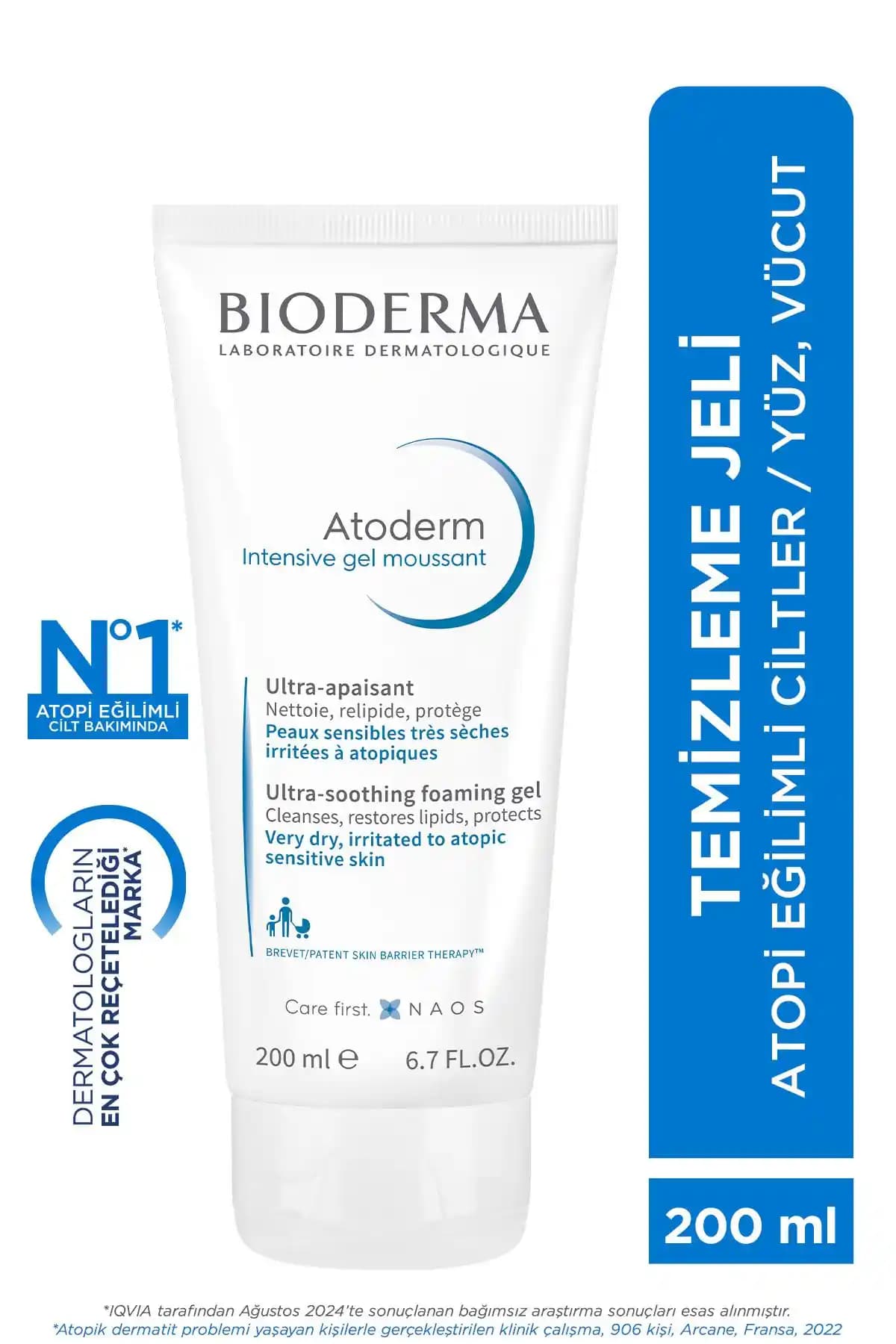Bioderma Atoderm Intensive Foaming Gel: Kuru ve Atopik Ciltler İçin Temizlik Çözümü