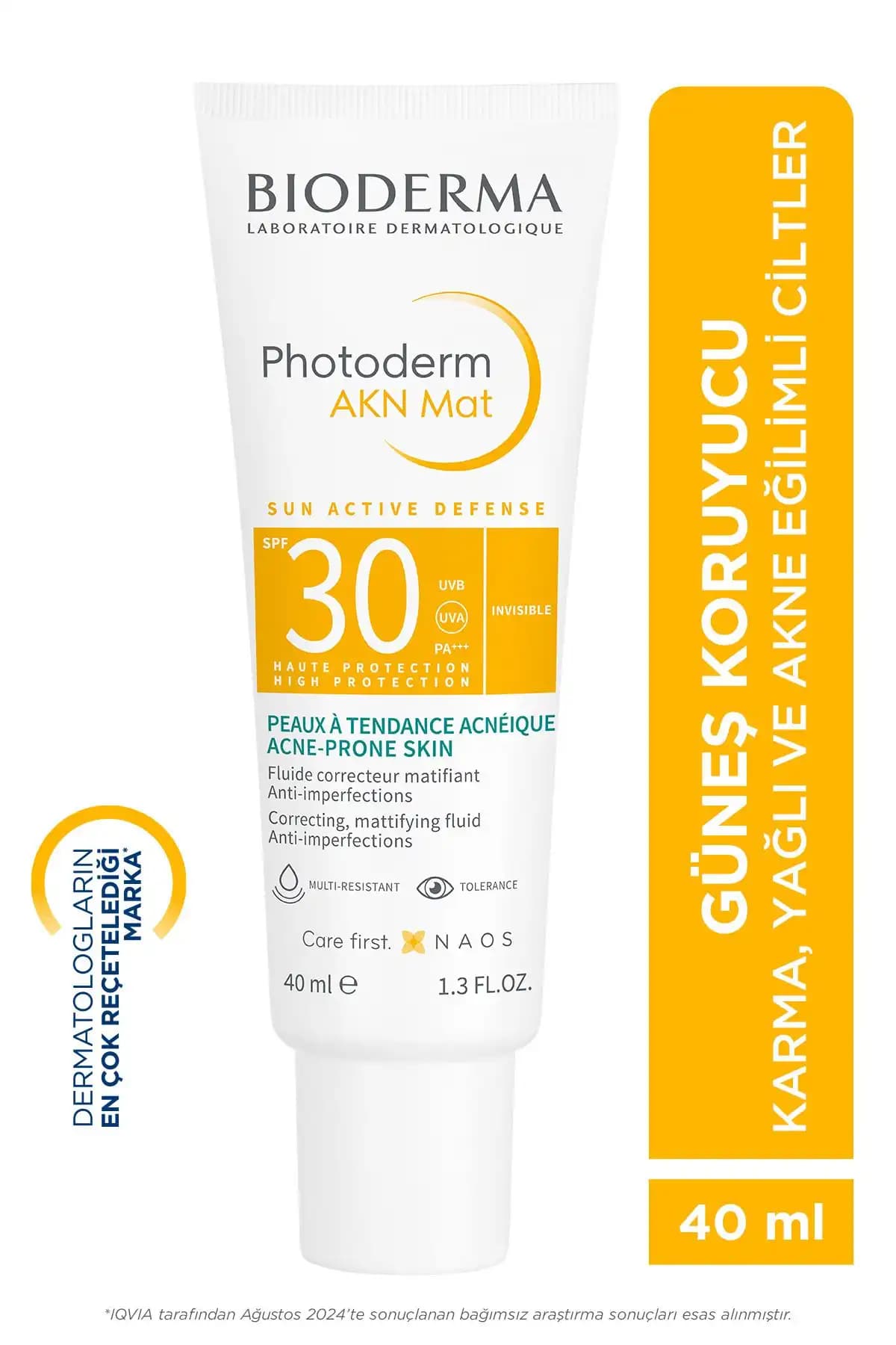 Bioderma Photoderm Akn Mat SPF 30: Yağlı ve Akneye Eğilimli Ciltler İçin Yüksek Koruma