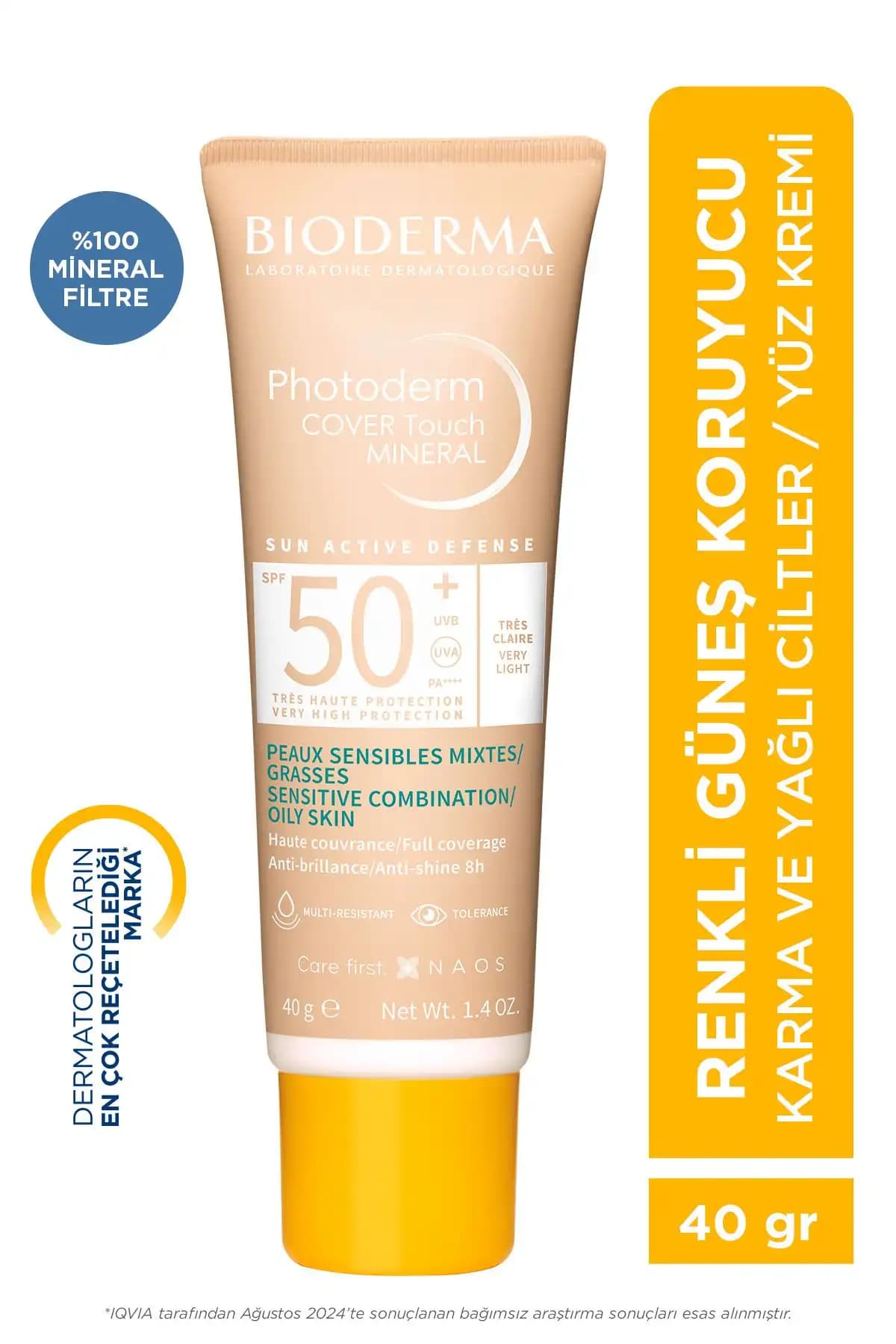 Bioderma Photoderm Cover Touch SPF50: Yağlı Ciltler İçin Yüksek Koruma Sağlayan Güneş Kremi