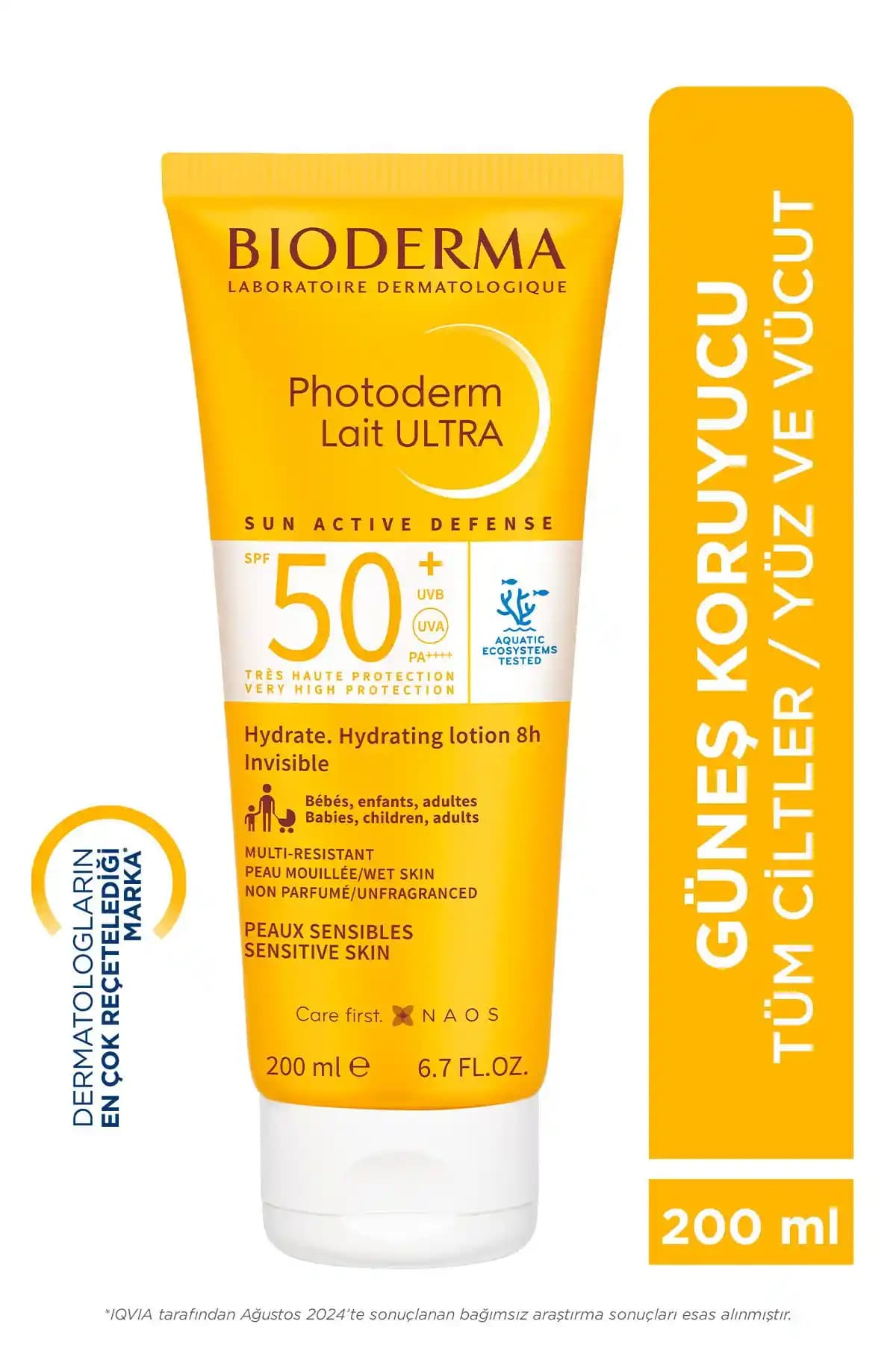 Bioderma Photoderm Lait Ultra SPF50+ Güçlü Koruma ve Hafif Yapı ile Günlük Kullanım