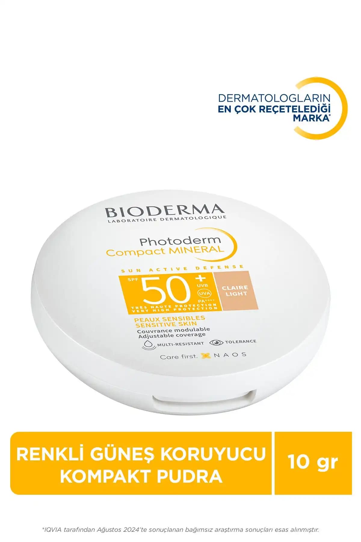 Bioderma Photoderm Mineral Compact Light SPF50+ Güneş Koruyucu ve Makyaj Tamamlayıcı Ürün
