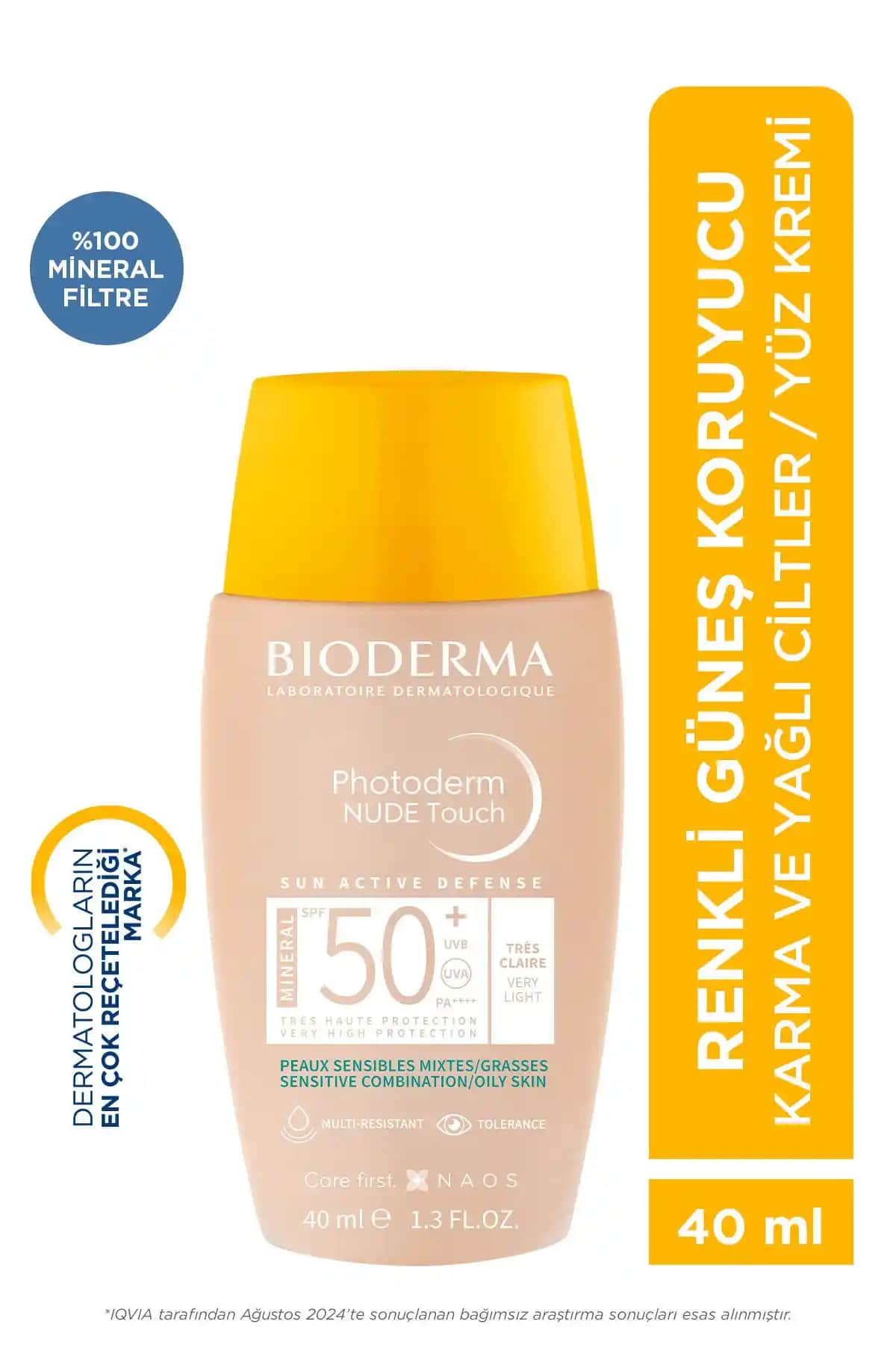Bioderma Photoderm Nude Touch SPF50+ ile Yüksek Koruma ve Doğal Görünüm Sağlayan Güneş Koruyucu
