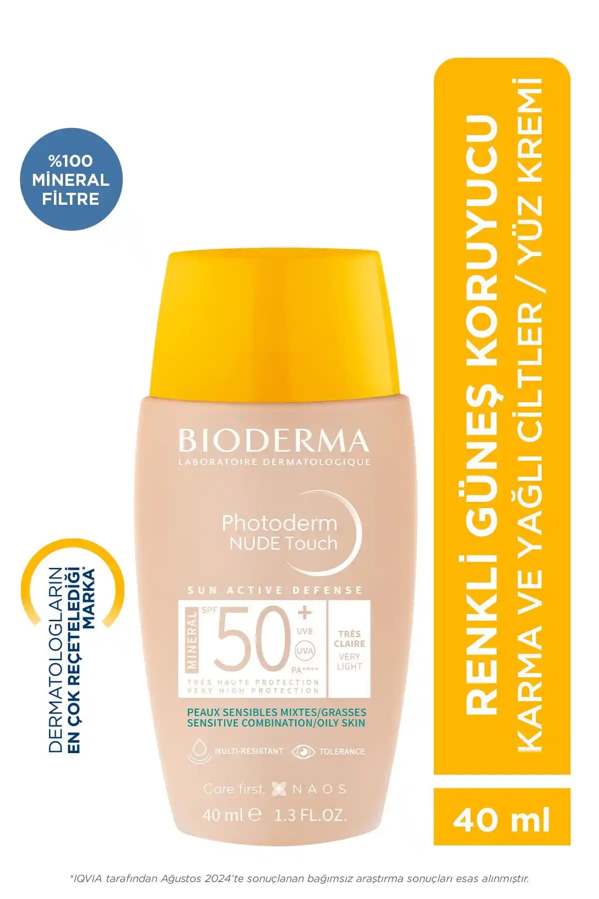 Bioderma Photoderm Nude Touch SPF50+ ile Yüksek Koruma ve Doğal Görünüm Sağlayan Güneş Koruyucu