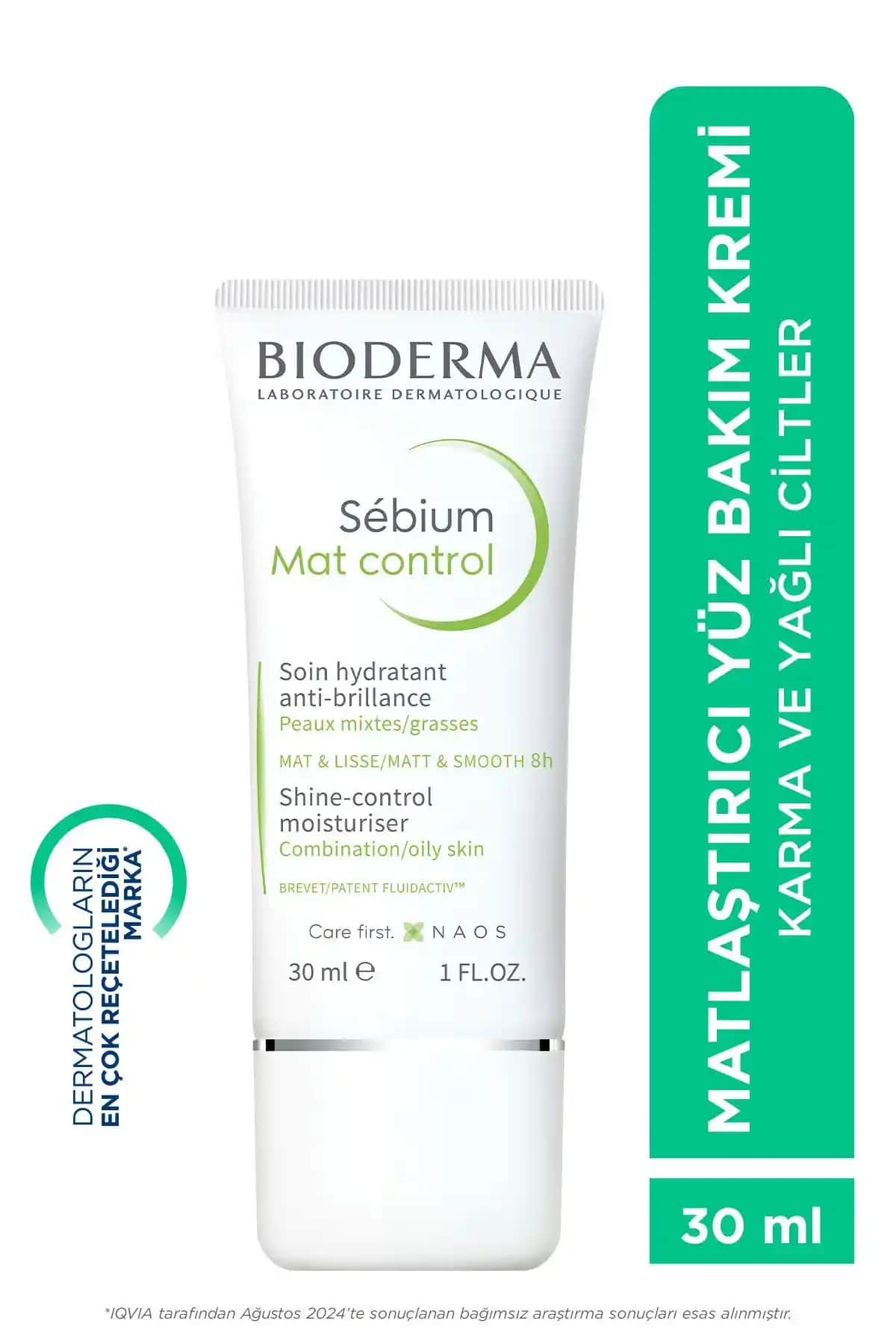 Bioderma Sebium Mat Control: Yağlı ve Karma Ciltler İçin Etkili Nemlendirici Çözüm