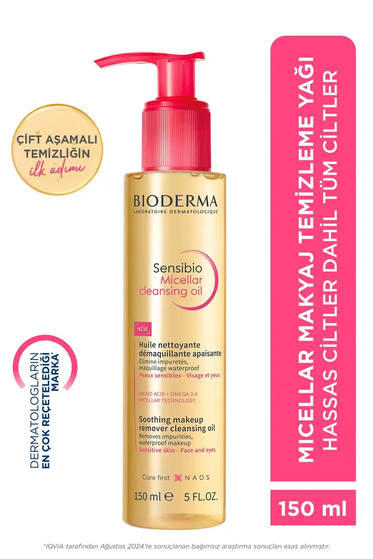 Bioderma Sensibio Micellar Yağ Temizleyici: Hassas Ciltler İçin Etkili ve Nazik Temizlik Çözümü