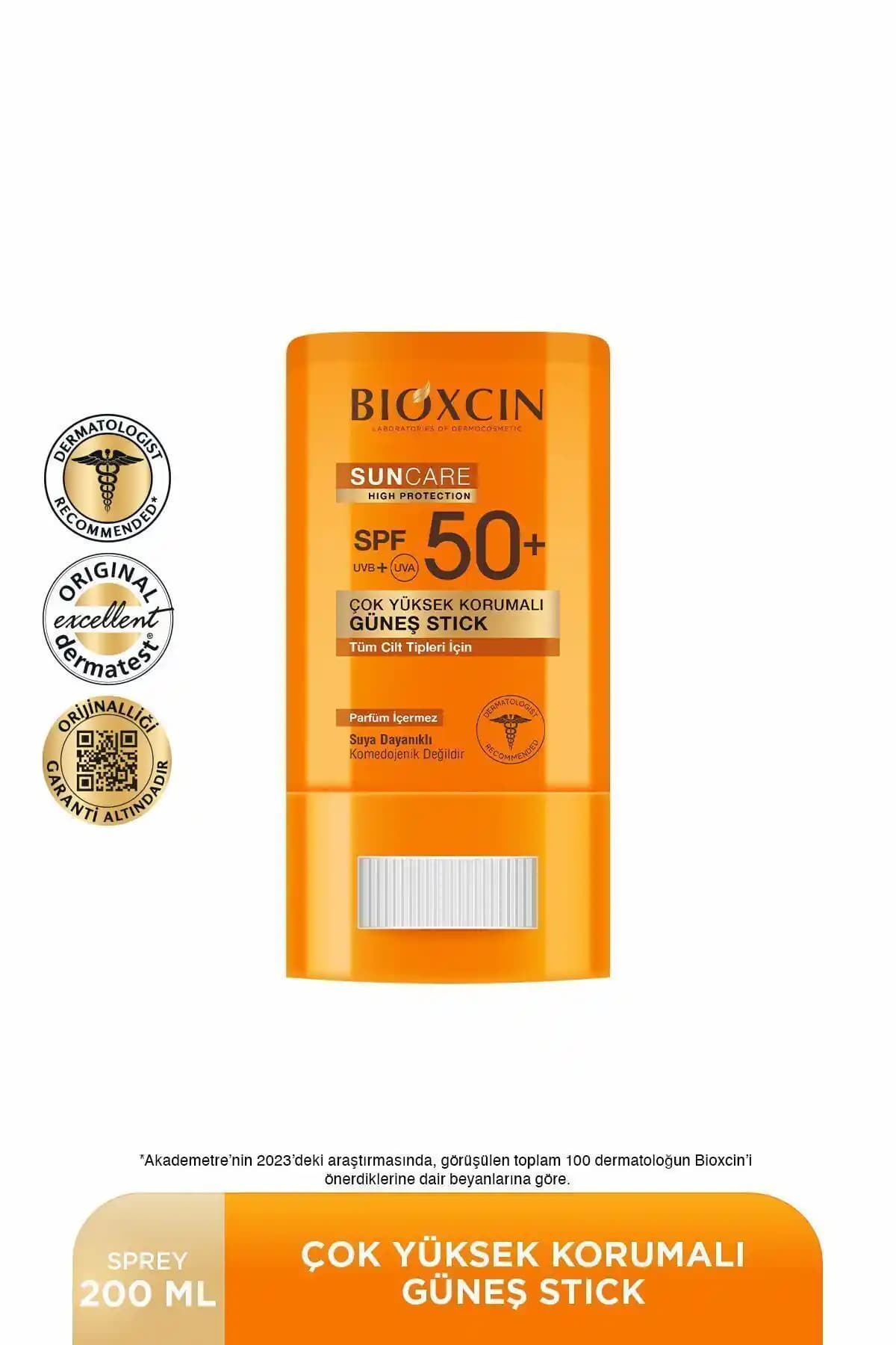 Bioxcin Sun Care Stick SPF 50 Hassas Ciltler İçin Yüksek Koruma Sağlayan Pratik Güneş Kremi