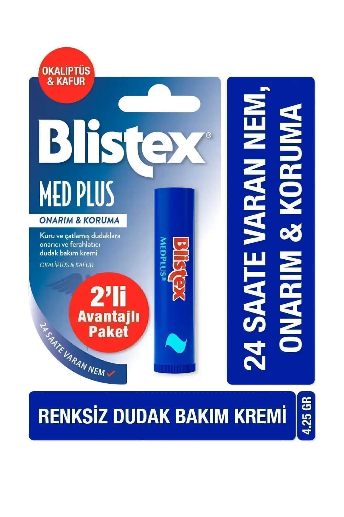 Blistex Medplus Stick: Kuru ve Çatlamış Dudaklar İçin Etkili Nemlendirici Çözüm