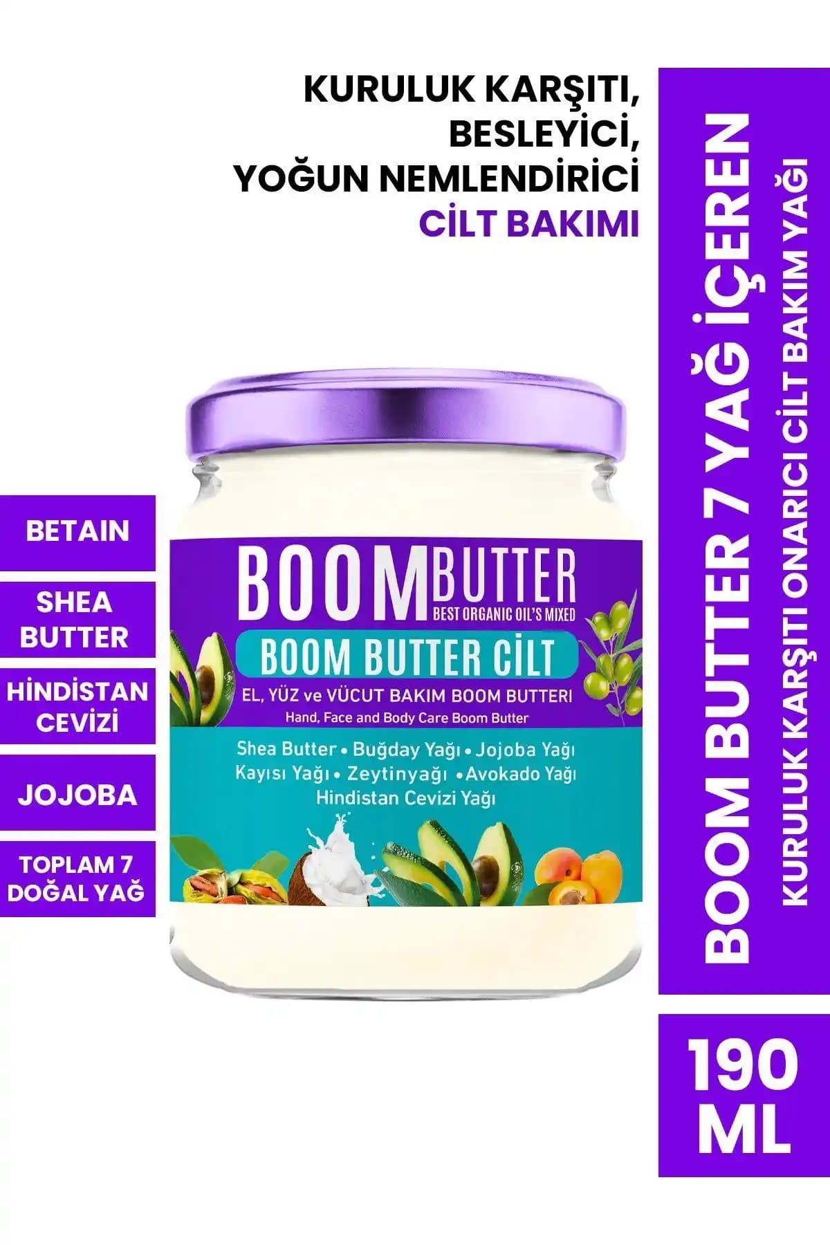 BOOM BUTTER 7 Yağ İçeren Kuruluk Karşıtı Onarıcı Cilt Bakım Yağı İnceleme ve Kullanım Rehberi