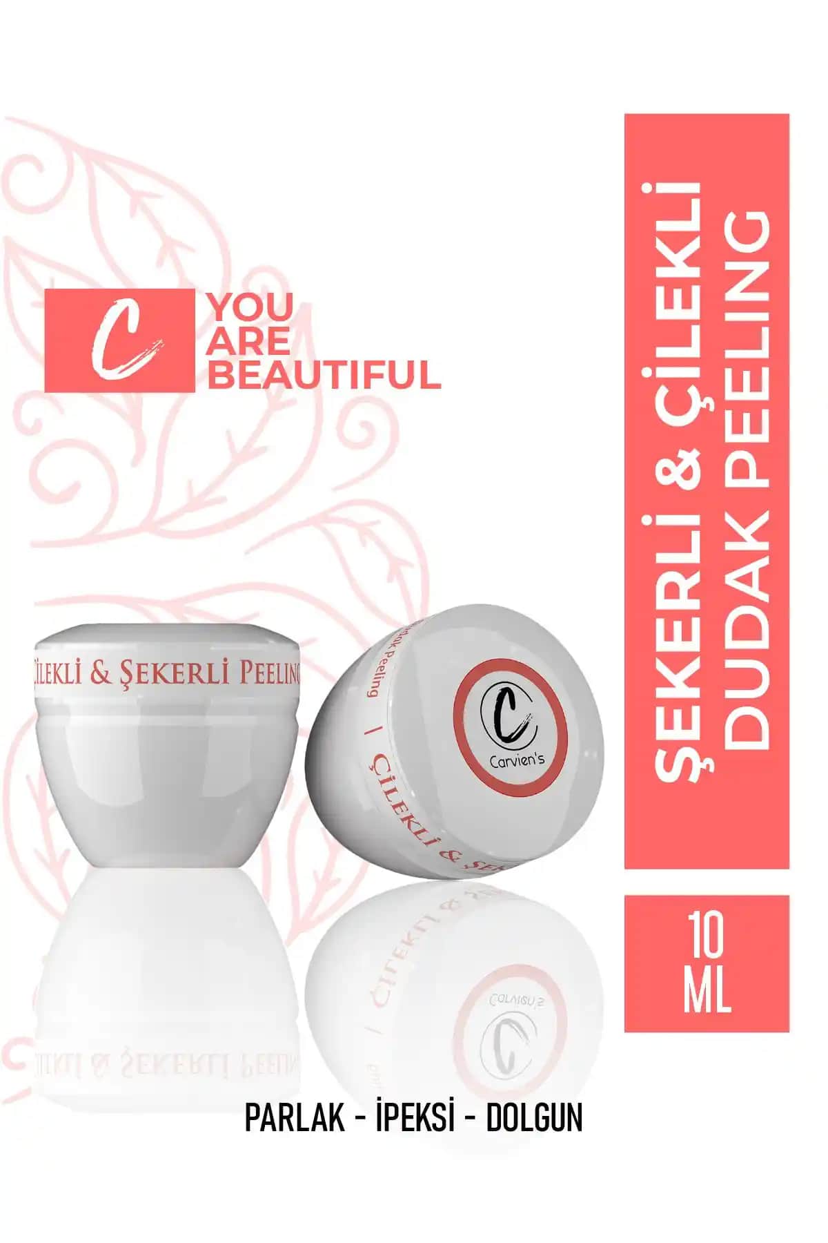 Carvien Çilekli ve Şekerli Dudak Peeling ile Yumuşak ve Pürüzsüz Dudaklara Ulaşın