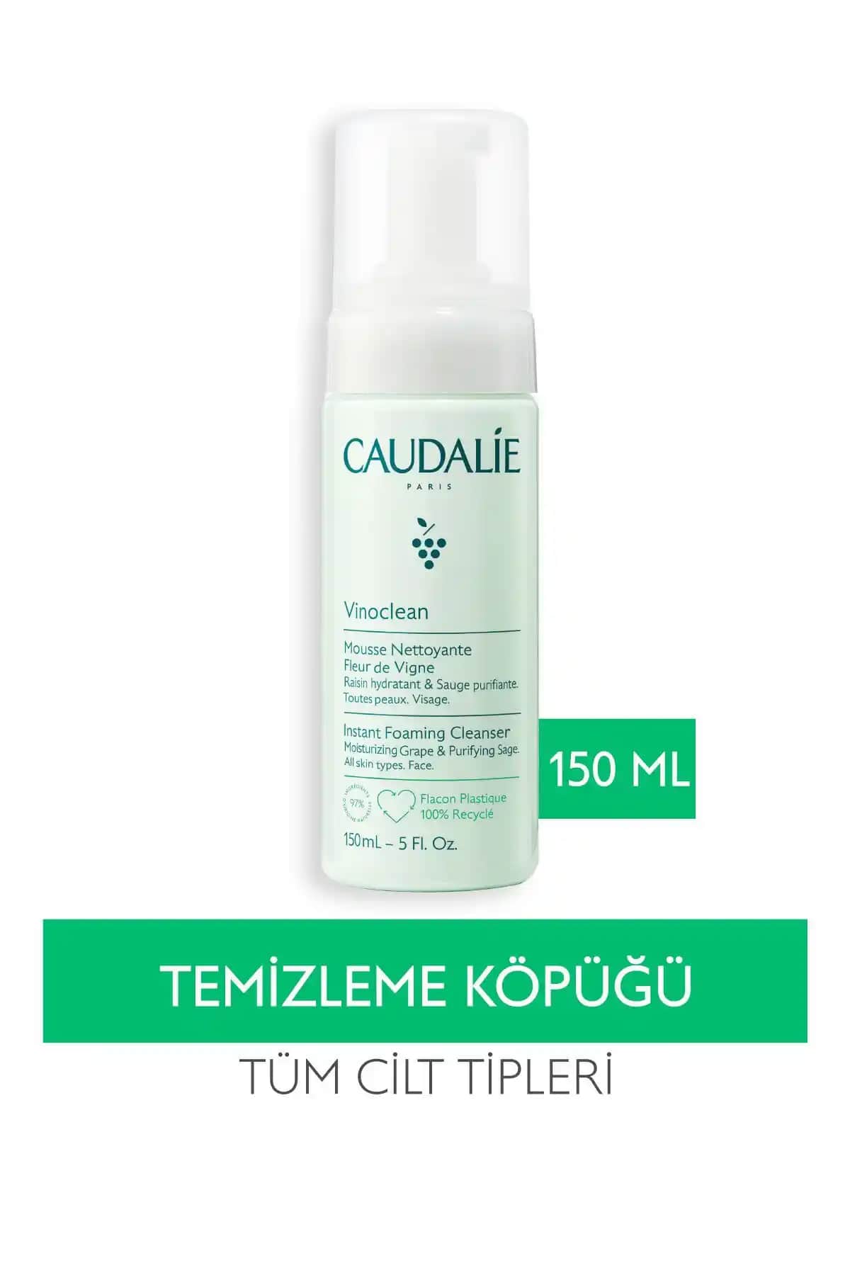 Caudalie Vinoclean Temizleme Köpüğü: Doğa Dostu ve Hassas Ciltler İçin Hafif Temizlik
