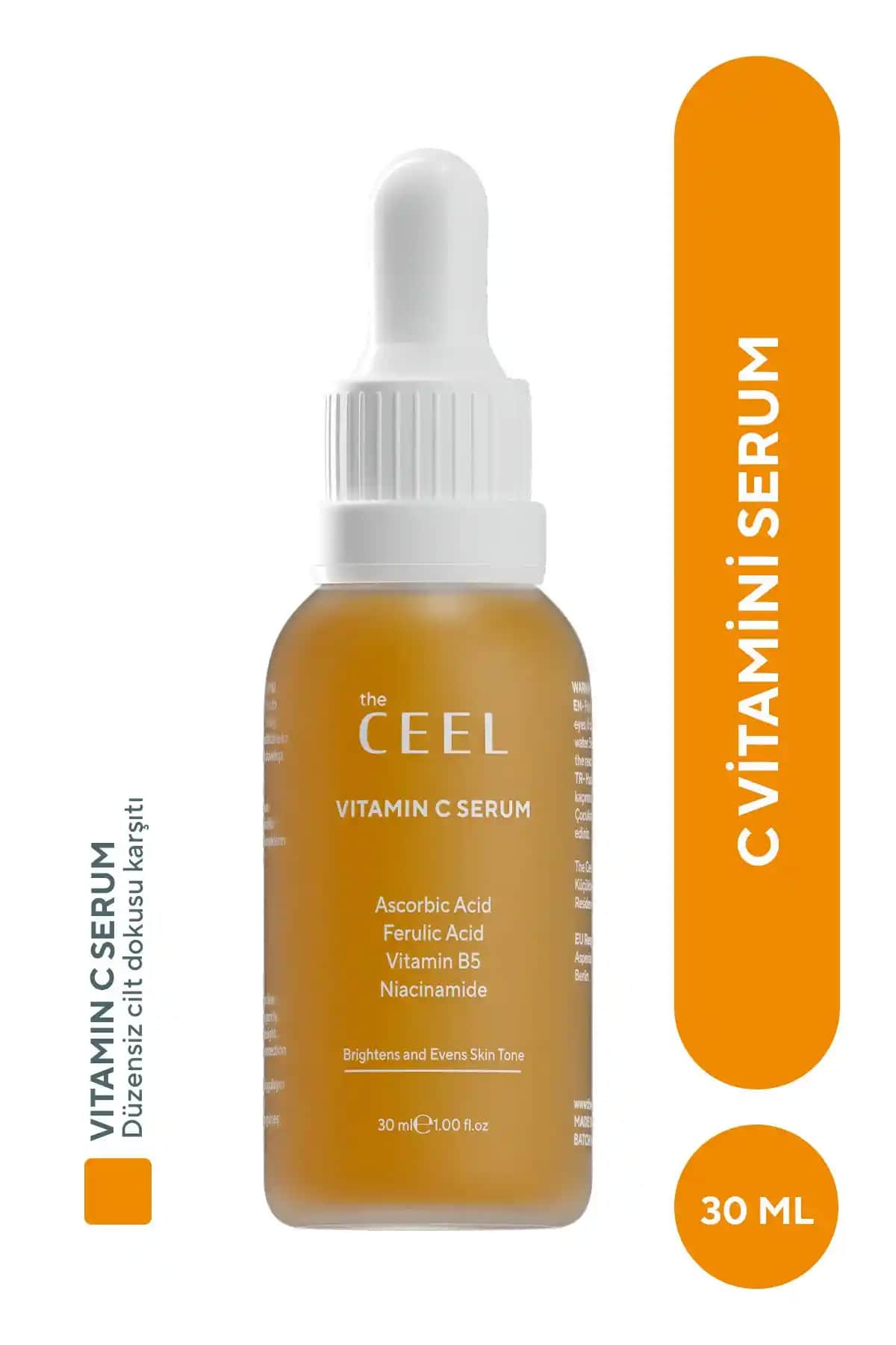Ceel Leke Karşıtı Aydınlatıcı Vitamin C Serum: Cilt Tonunu Eşitleyen Güçlü Bakım Ürünü