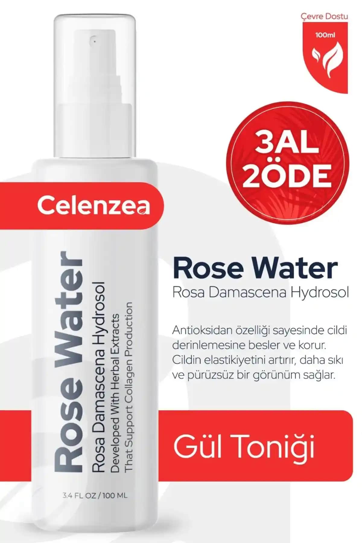 Celenzea Gül Mayası Suyu: Doğal ve Güvenilir Cilt Bakım Toniki Ürünü