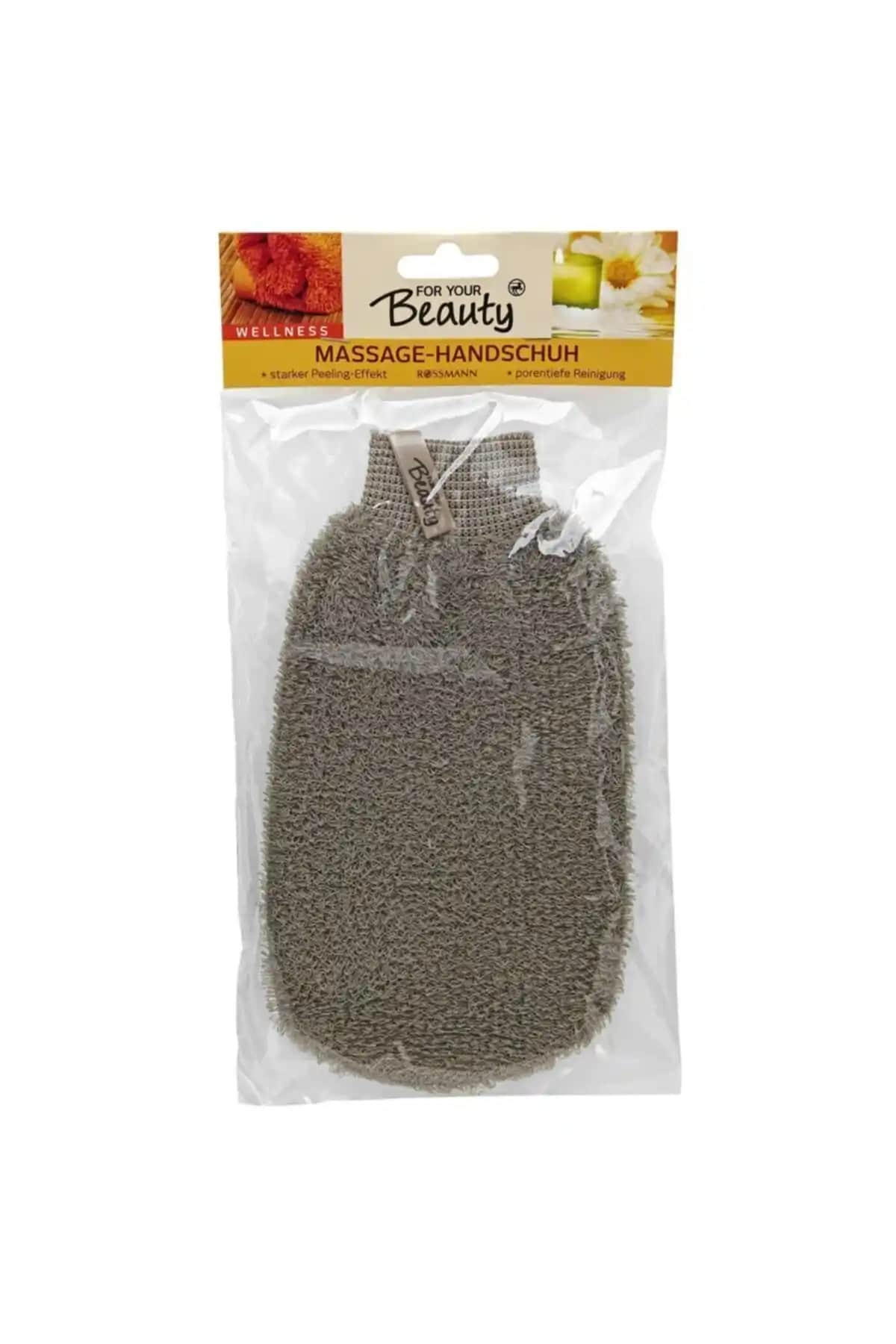 Cilt Temizliği ve Bakımı İçin FOR YOUR BEAUTY Banyo Kesesi Masaj Eldiveni