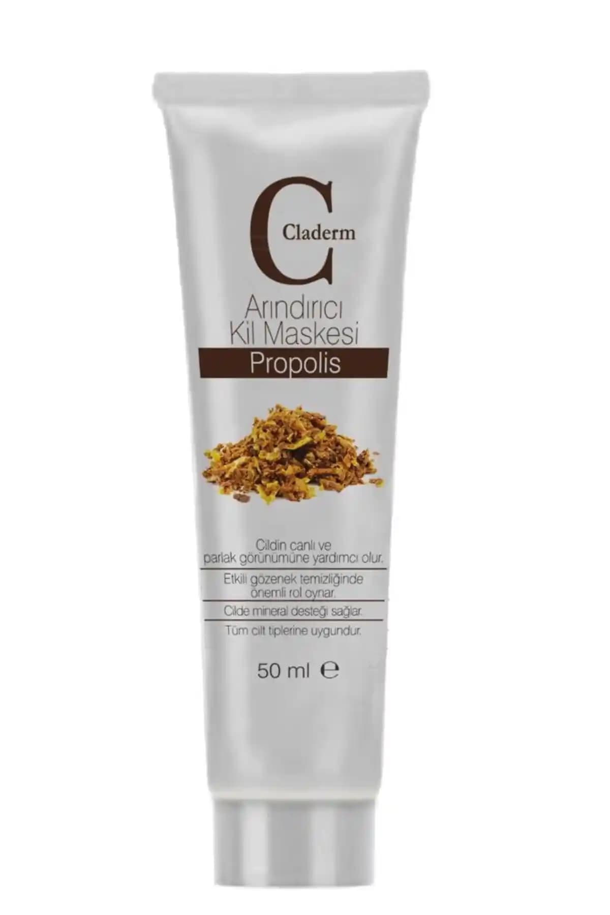 Claderm 50 ml Kil Maskesi Propolis ile Doğal ve Etkili Cilt Bakımı Ürünleri