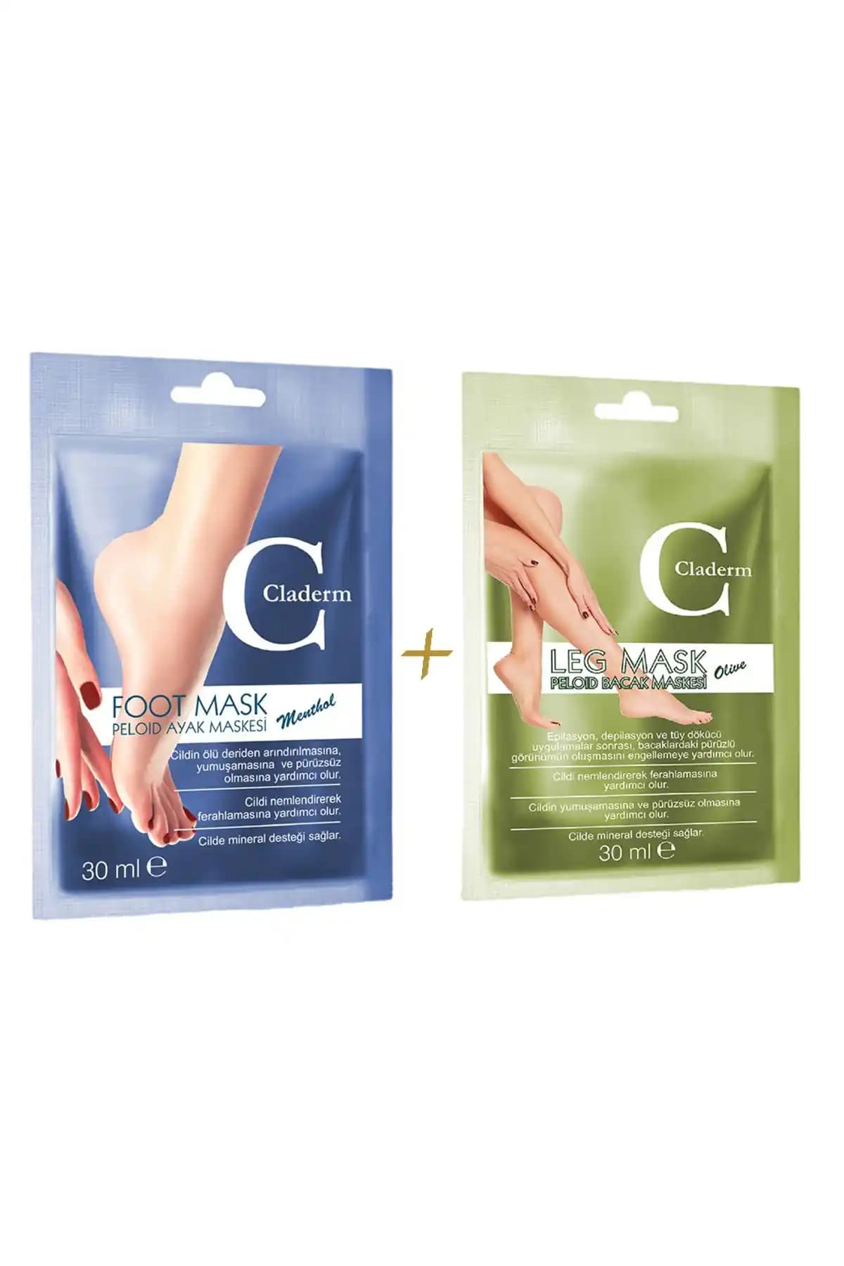 Claderm Peloid Kil Maskesi (Ayak-Bacak) 2'li Avantaj Paketi ile Cilt Sağlığını Destekleyin