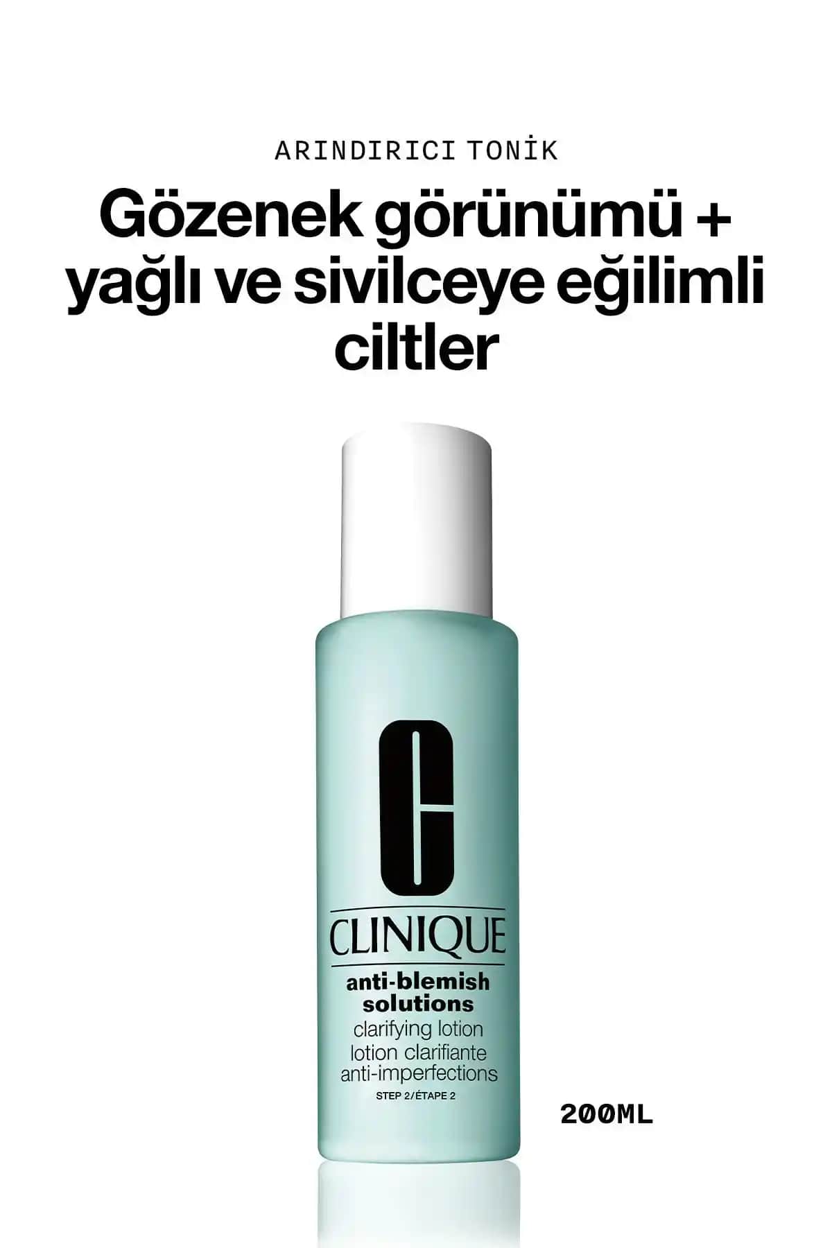 Clinique Anti Blemish Solutions Tonik: Yağlı ve Sivilce Eğilimli Ciltler İçin Derin Temizlik