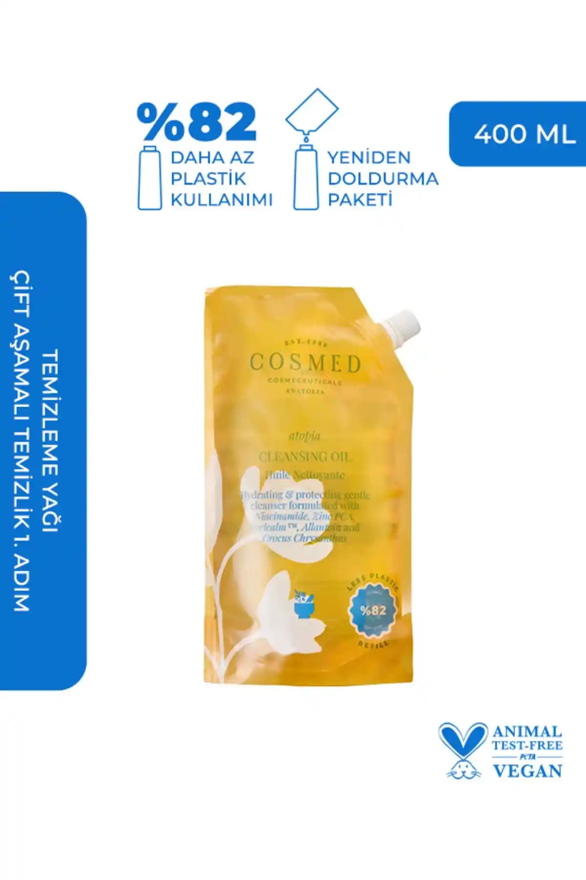 Cosmed Cleansing Oil Refill: Doğal İçerikli Yüz ve Vücut Temizleme Yağı