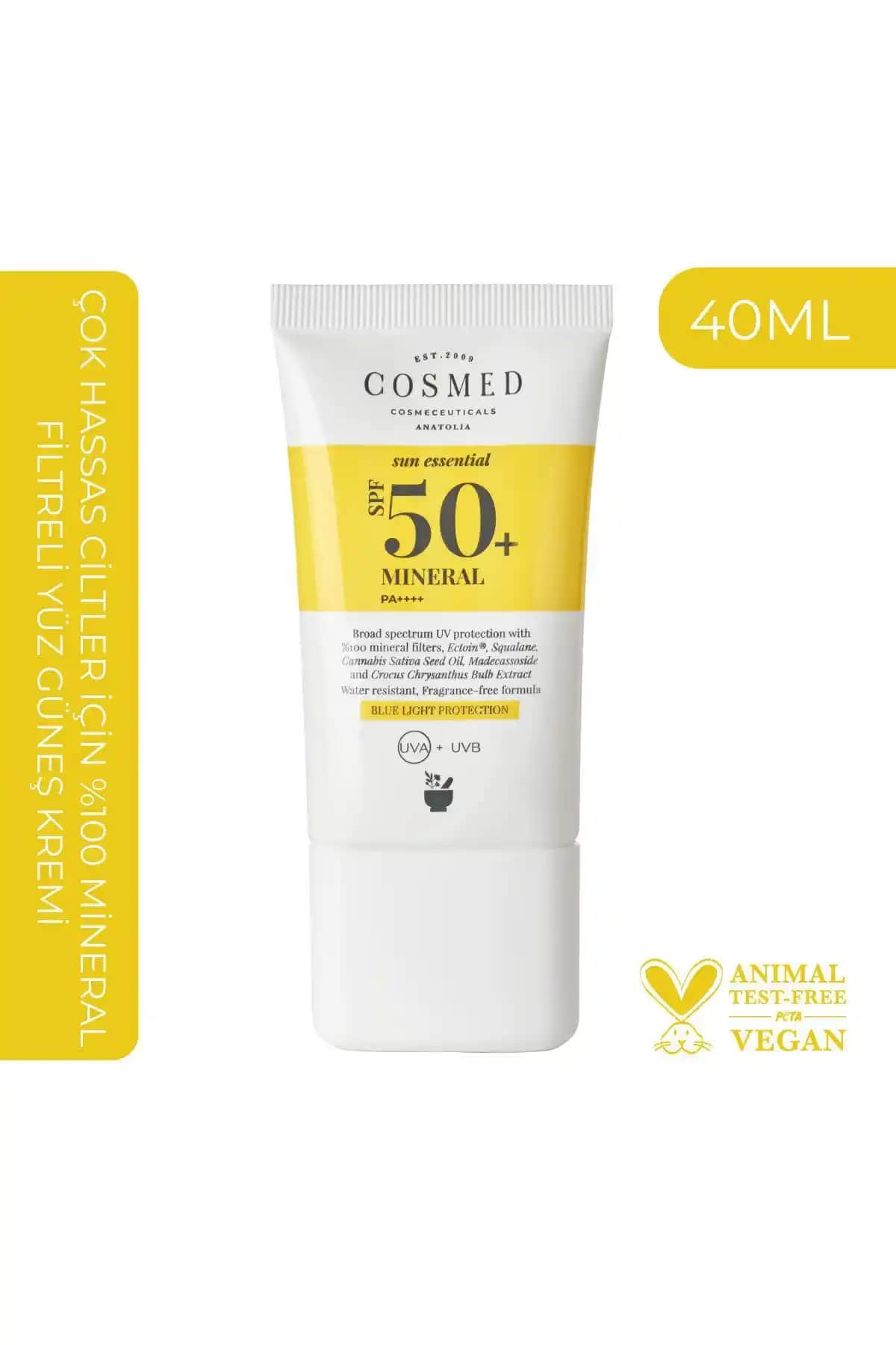2025'te Hassas Ciltler İçin COSMED Sun Essential Mineral SPF50 ile Güçlü Koruma