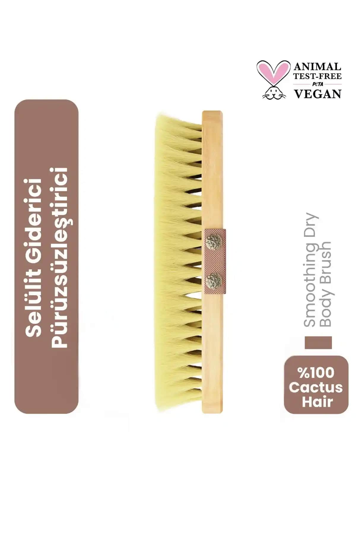 Cosmogenesis Labs Selülit Karşıtı %100 Doğal Kaktüs Kılı Fırça ile Cilt Sağlığınızı Destekleyin