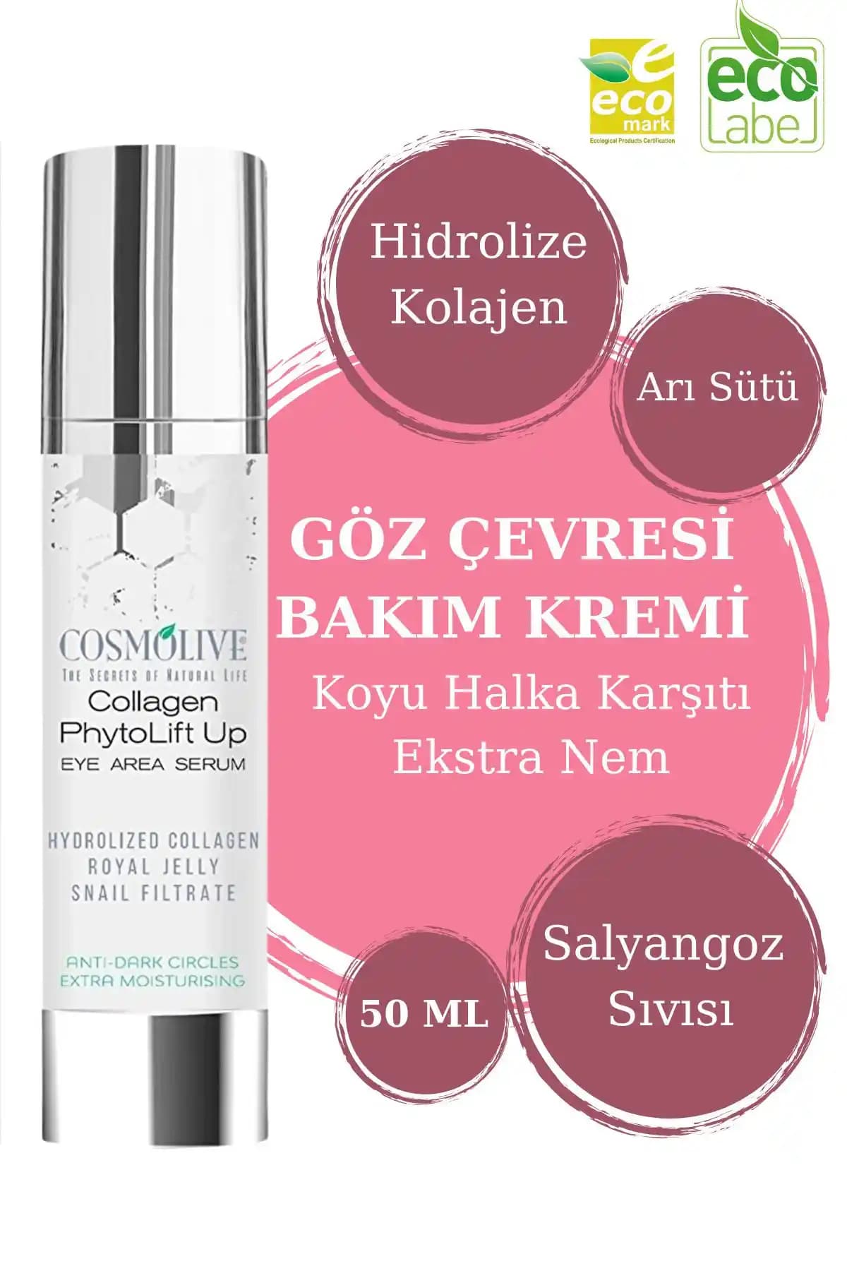 Cosmolive Göz Altı Kremi: Yaşlanma ve Kırışıklık Karşıtı Etkileriyle Göz Çevresinde Yenilikçi Bakım