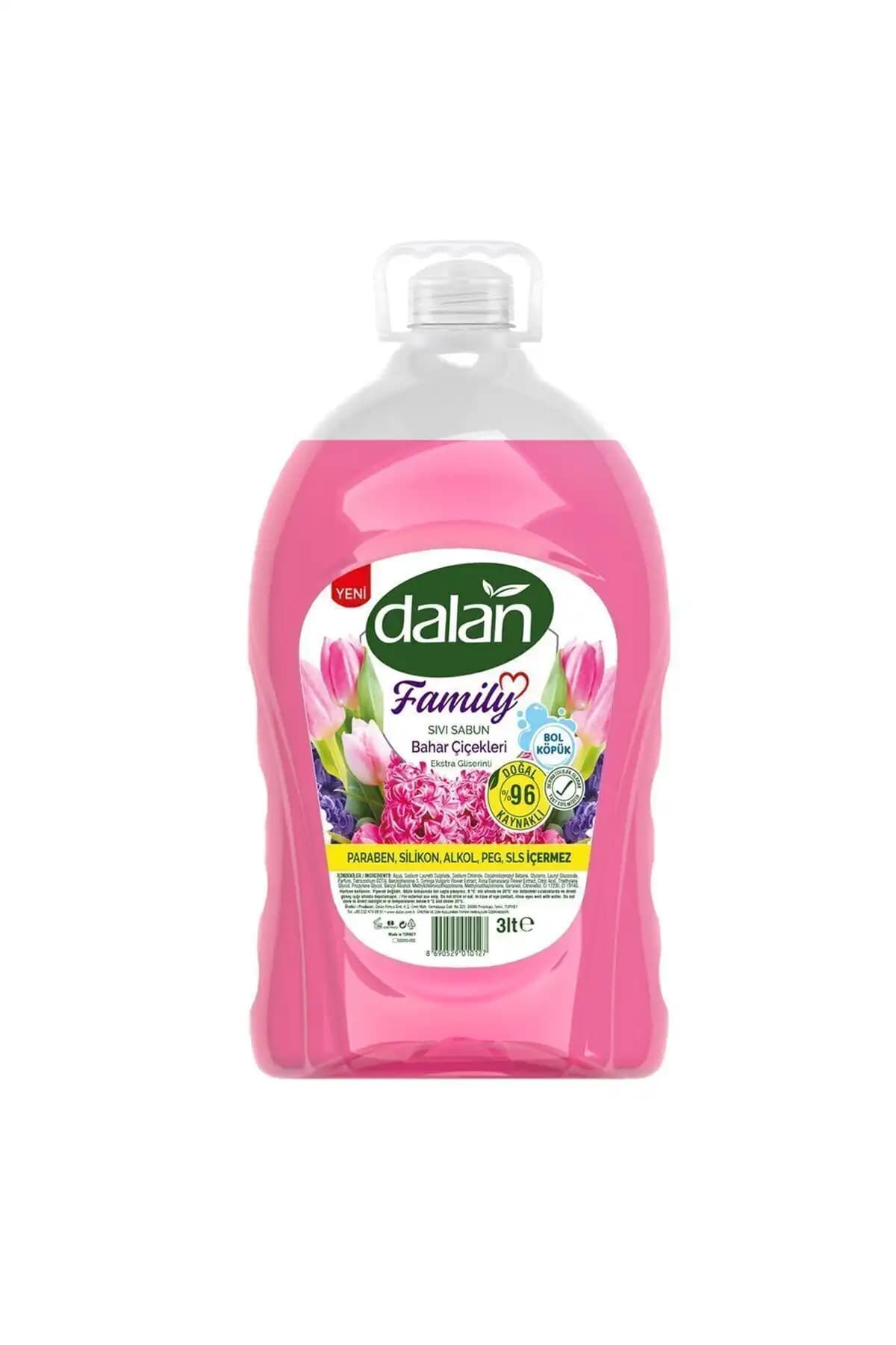 Dalan Family Bahar Çiçekleri Sıvı Sabun 3 Litre Hijyen ve Ferahlık Sağlar