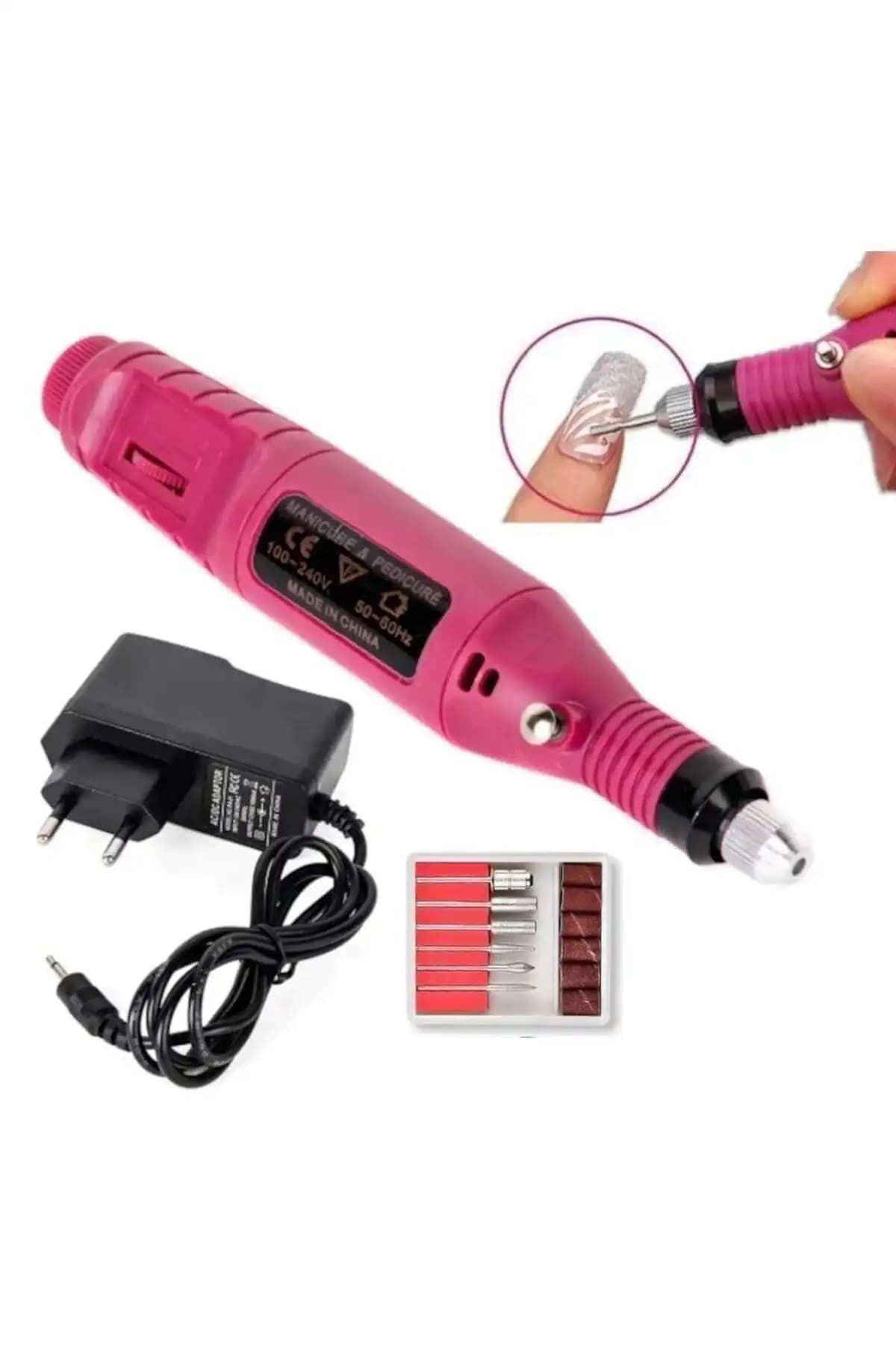 DEMPOWER Elektrikli 12V Tırnak Törpü Seti ile Evde Profesyonel Manikür ve Pedikür