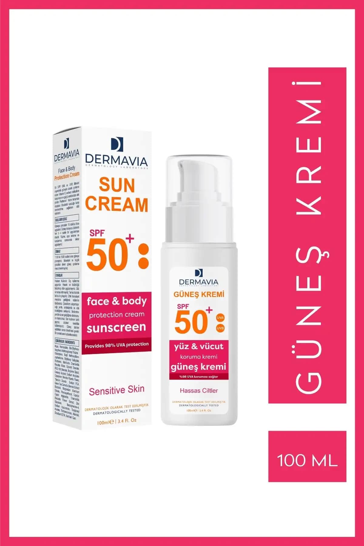 2025'te Hassas Ciltler İçin Dermavia SPF 50 ile Güneş Korumasında Devrim