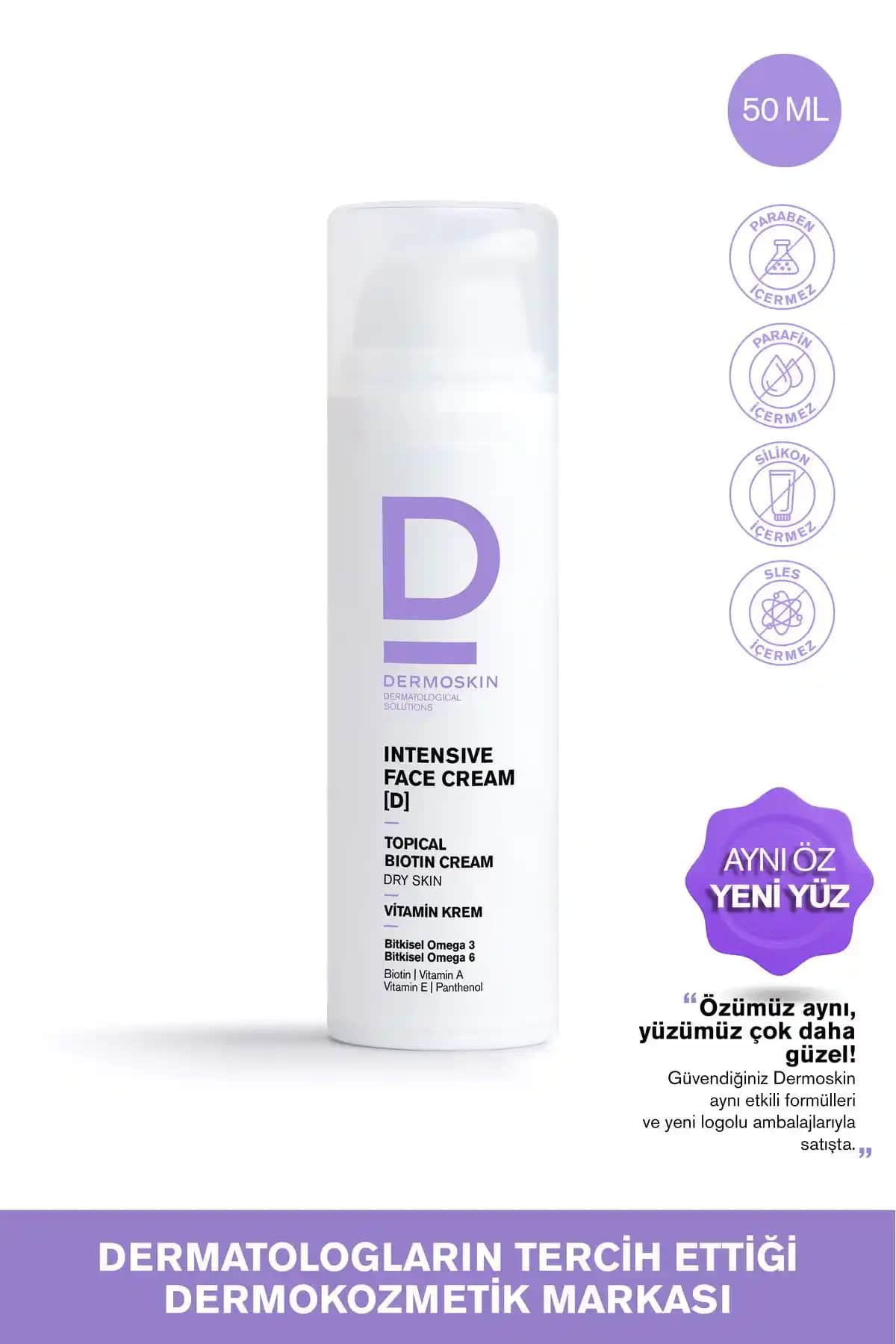 Dermoskin Intensive Face Topikalbiotin Kremi: Kuru ve Hassas Ciltler İçin Nem ve Koruma Çözümü