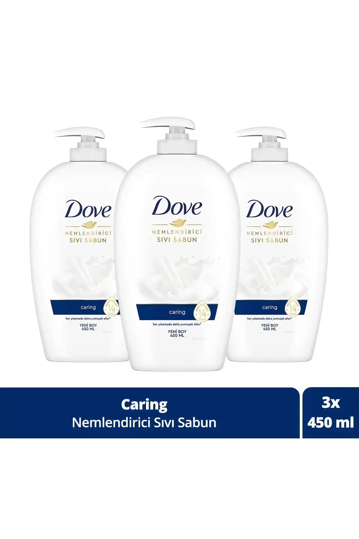 Dove Nemlendirici Sıvı Sabun Caring: Hassas ve kuru ciltler için yüksek kaliteli temizlik ürünü