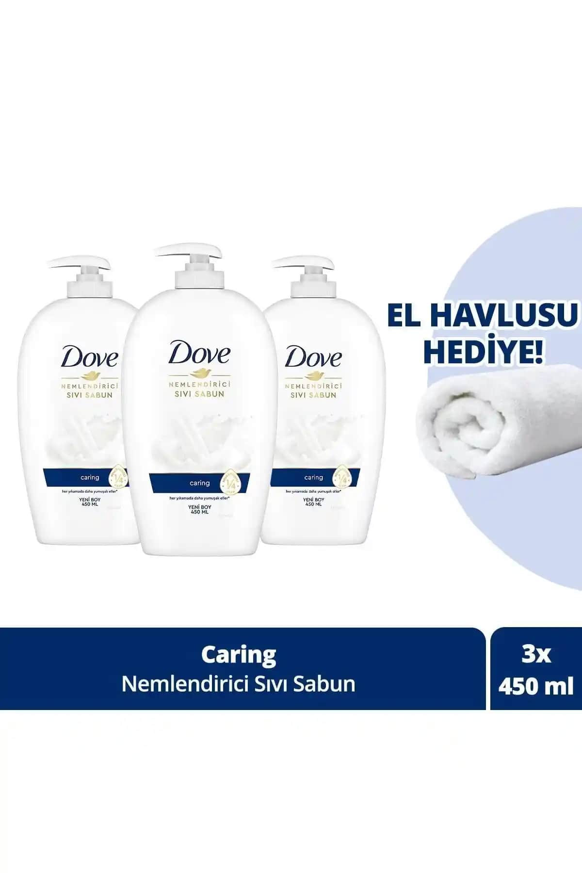 Dove Nemlendirici Sıvı Sabun Caring ile Günlük Temizlik ve Nemlendirme Çözümü