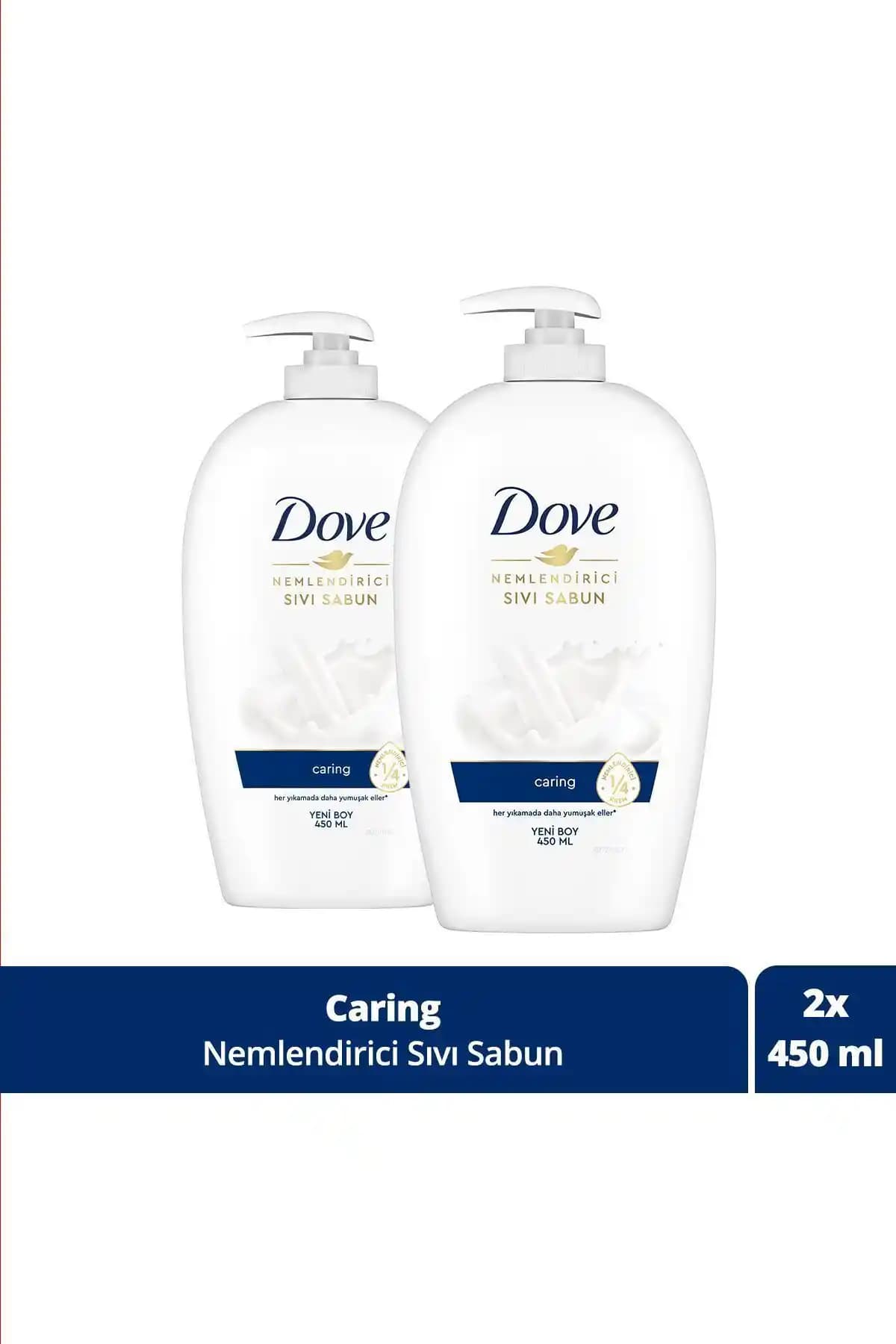 Dove Nemlendirici Sıvı Sabun Caring: Yüksek Nemlendirme ve Hoş Koku Özelliğiyle Güvenilir Temizlik