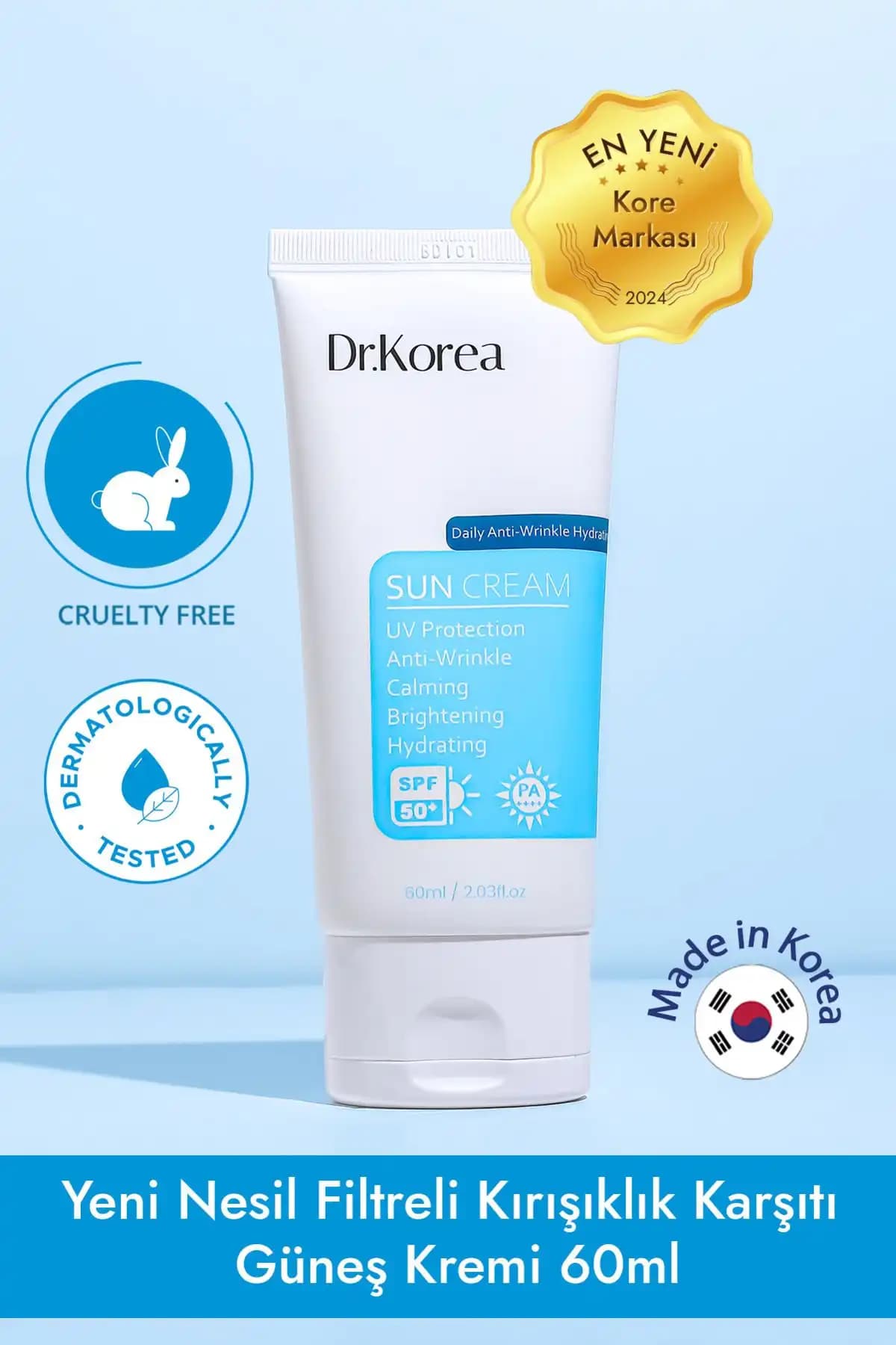 Dr.Korea Günlük Anti-Wrinkle Nemlendirici Güneş Kremi: Yüksek Koruma ve Bakım Özellikleri